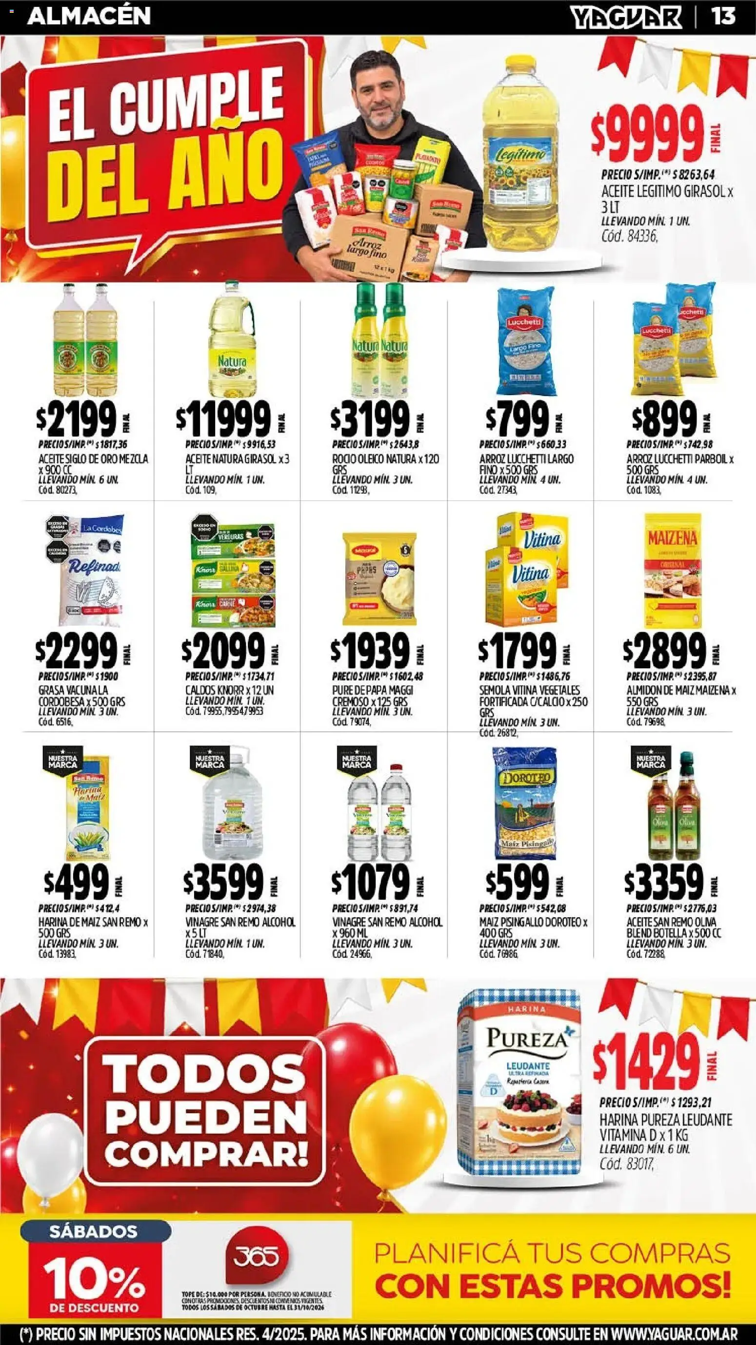 Yaguar - Oferta Semanal Mar del Plata │ válido desde el 26/10/2026 | Página: 13