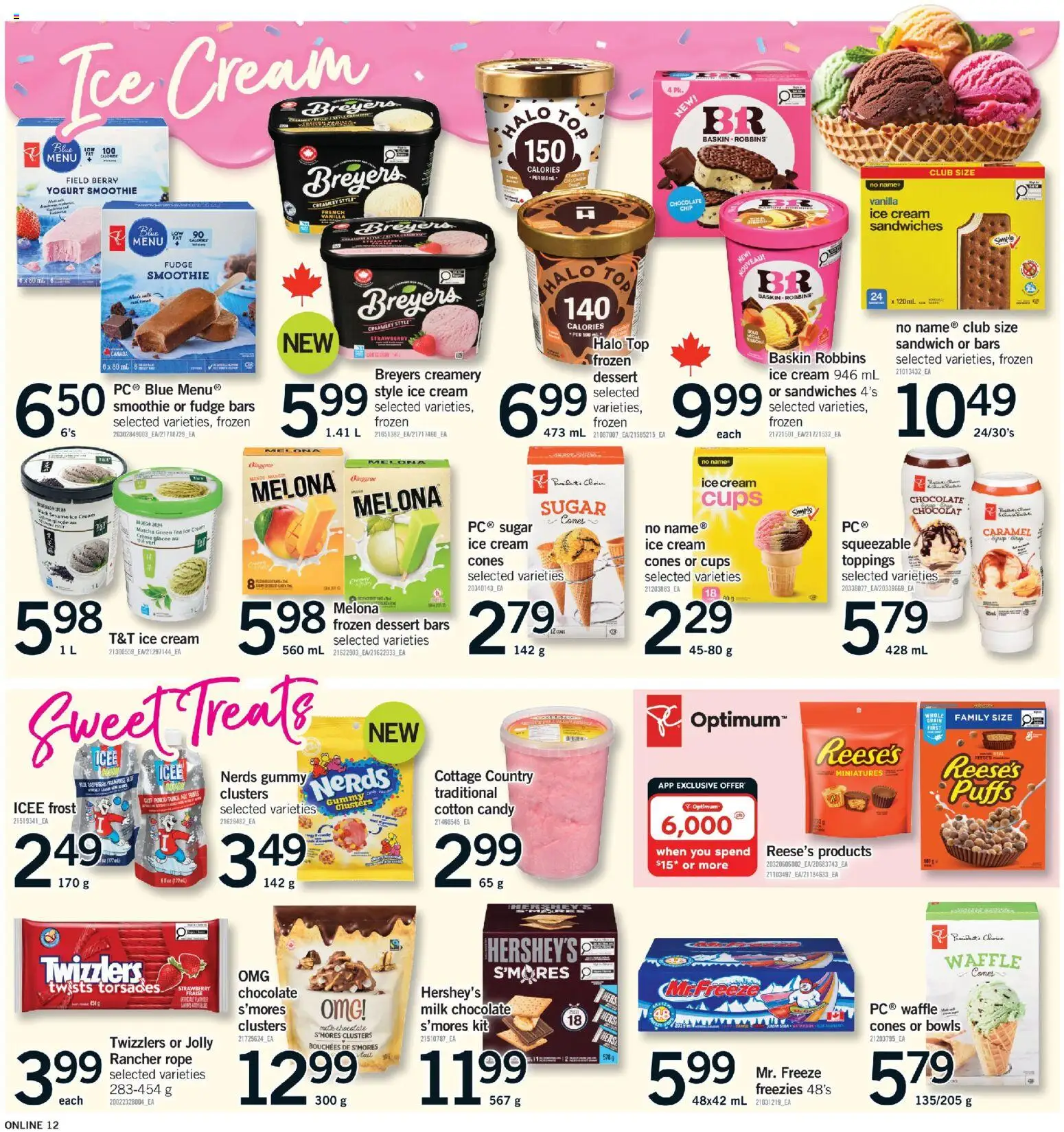 Fortinos flyer valid from 14.05.2026 | Page: 12 | Products: Cream, Milk, Yogurt, Chocolate