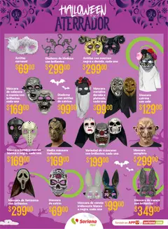 Vista previa de Soriana Híper - Halloween y Día de muertos, nuevo folleto de la tienda, válido en México a partir del 01/10/2026 | Página: 4 | Productos: Máscara, Conejo, Antifaz
