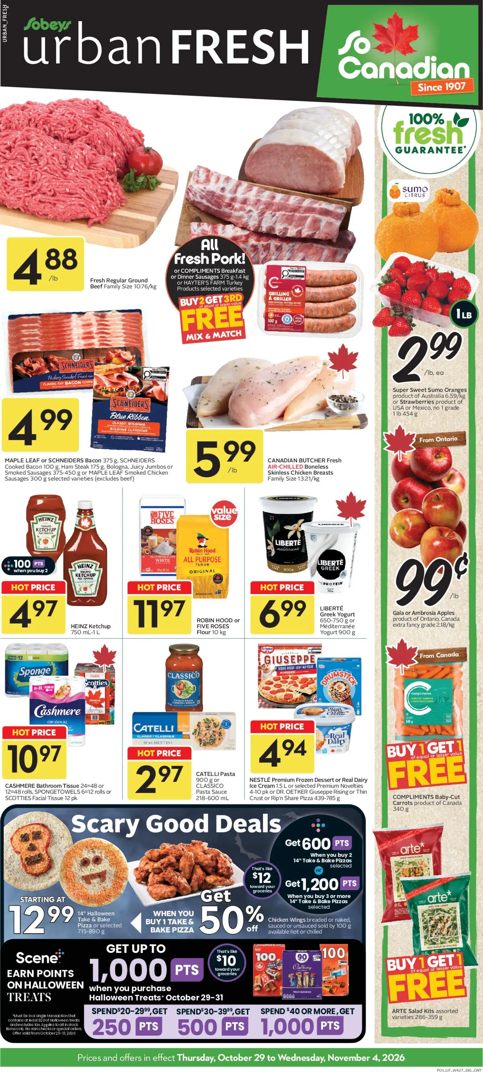Sobeys flyer valid from Oct 29, 2026 | Page: 1