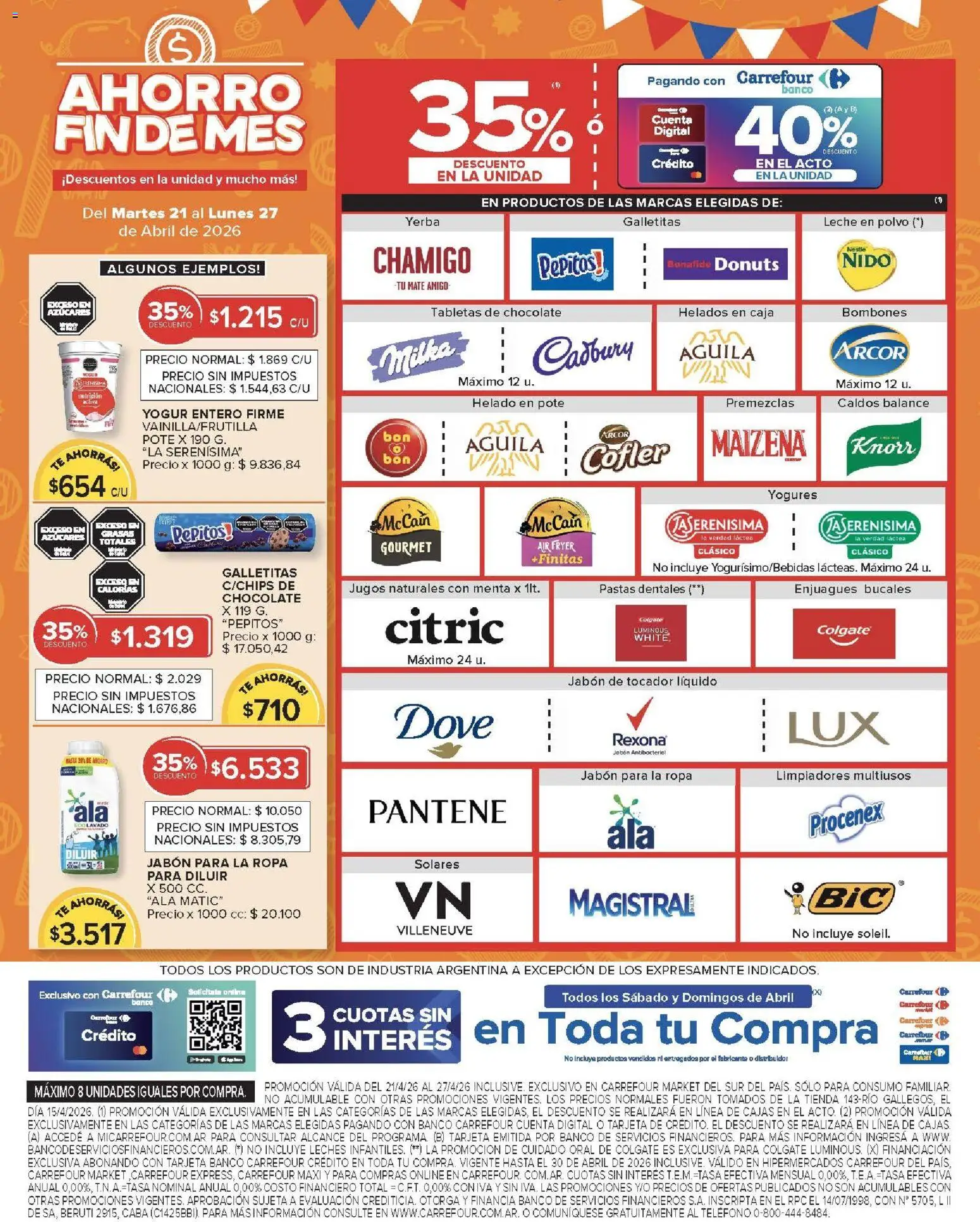 Carrefour Market - Carrefour Market  │ válido desde el 21.04.2026 | Página: 6 | Productos: Teléfono, Yerba, Polvo, Té