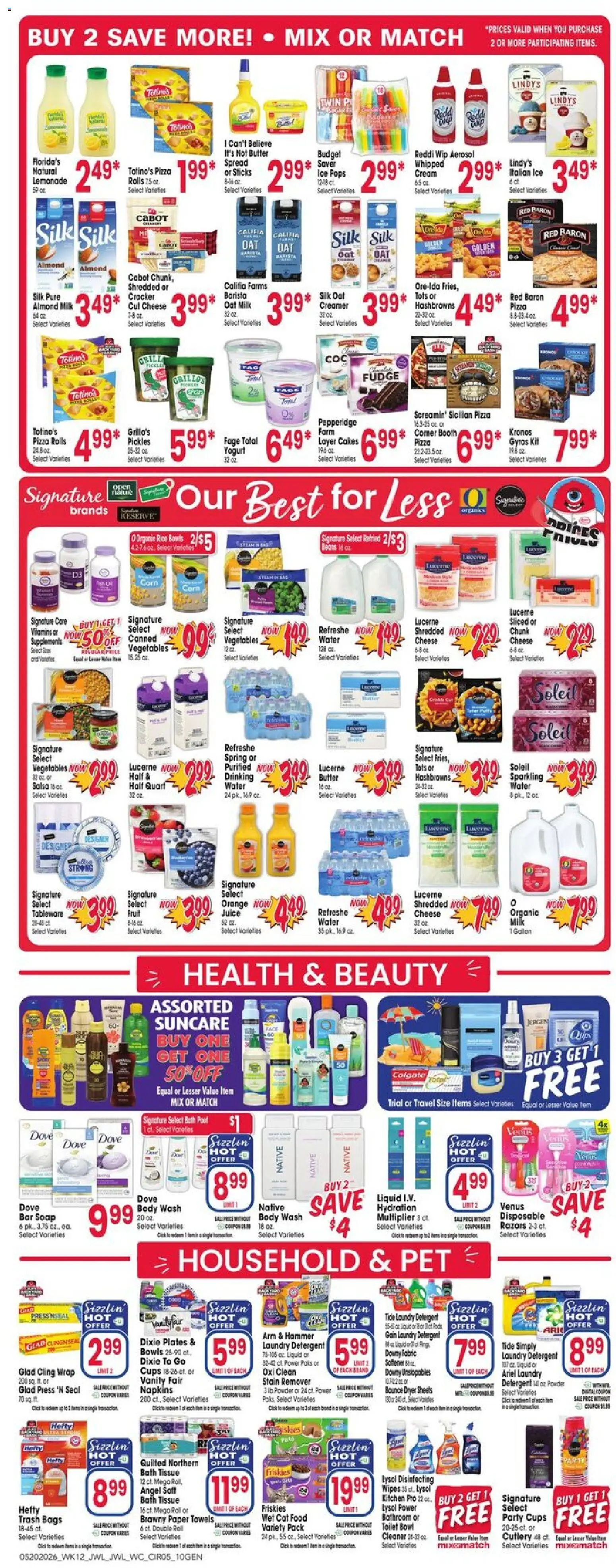 Jewel Osco Weekly Ad - valid from 20.05.2026 | Page: 5 | Products: Press, Stain remover, Detergent, Bar Soap