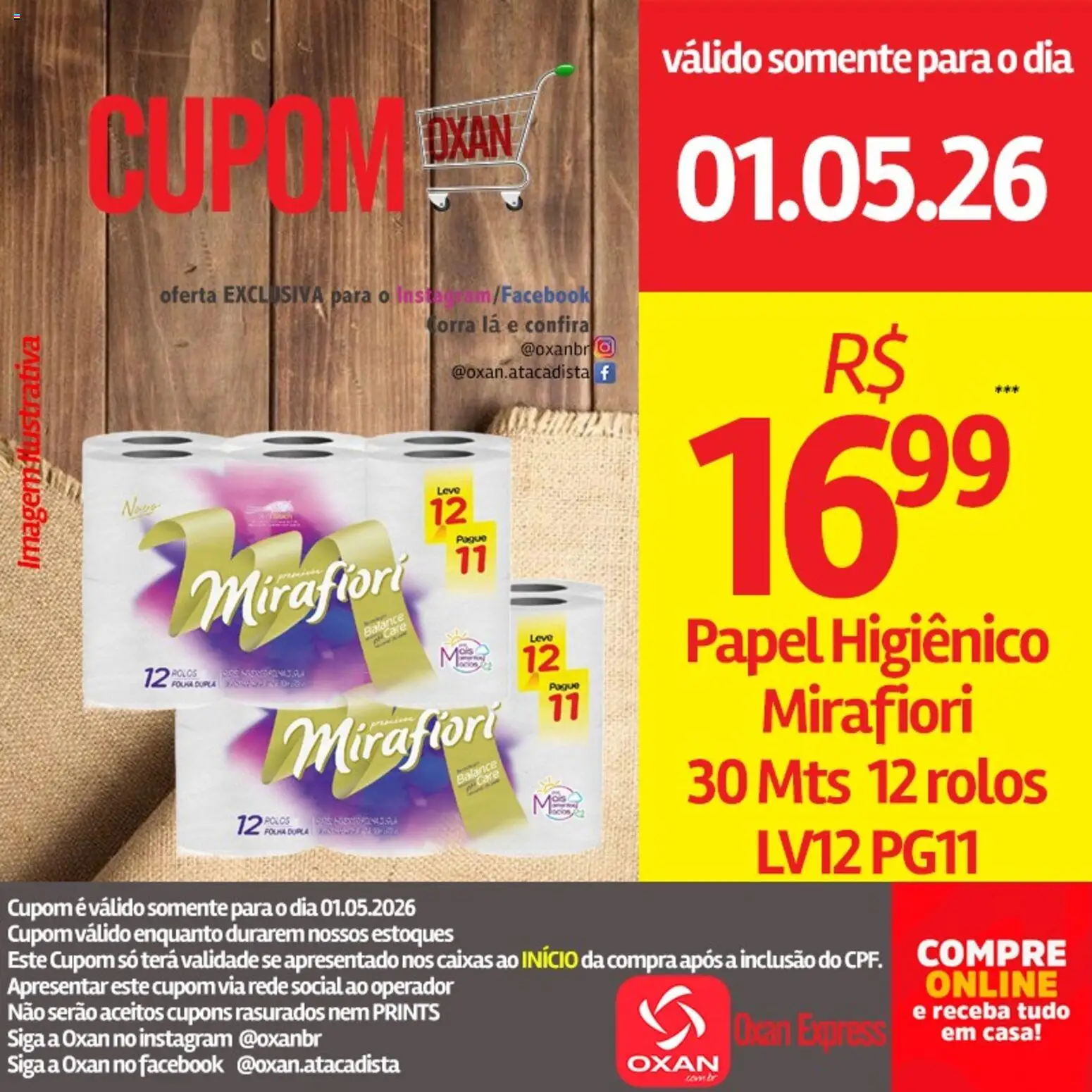 Oxan Atacadista Folheto - válido de 01.05.2026 | Página: 9 | Produtos: Papel higiênico