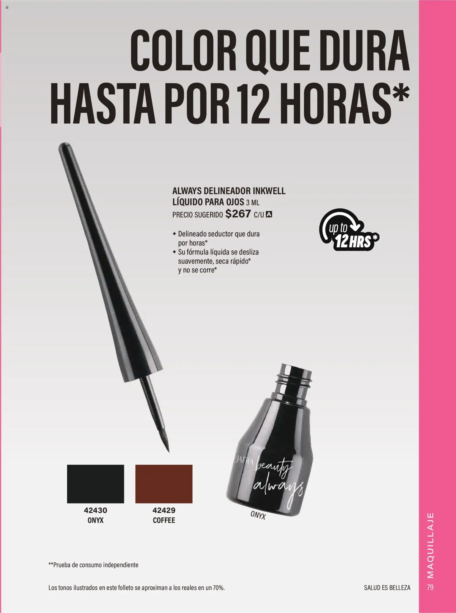 Nuevas ofertas de JAFRA válidas en toda la República Mexicana desde el 01/07/2026. ¡Encuentra las mejores ofertas en JAFRA catálogo Organizador de Ventas! | Página: 79 | Productos: Maquillaje, Delineador, Jarra
