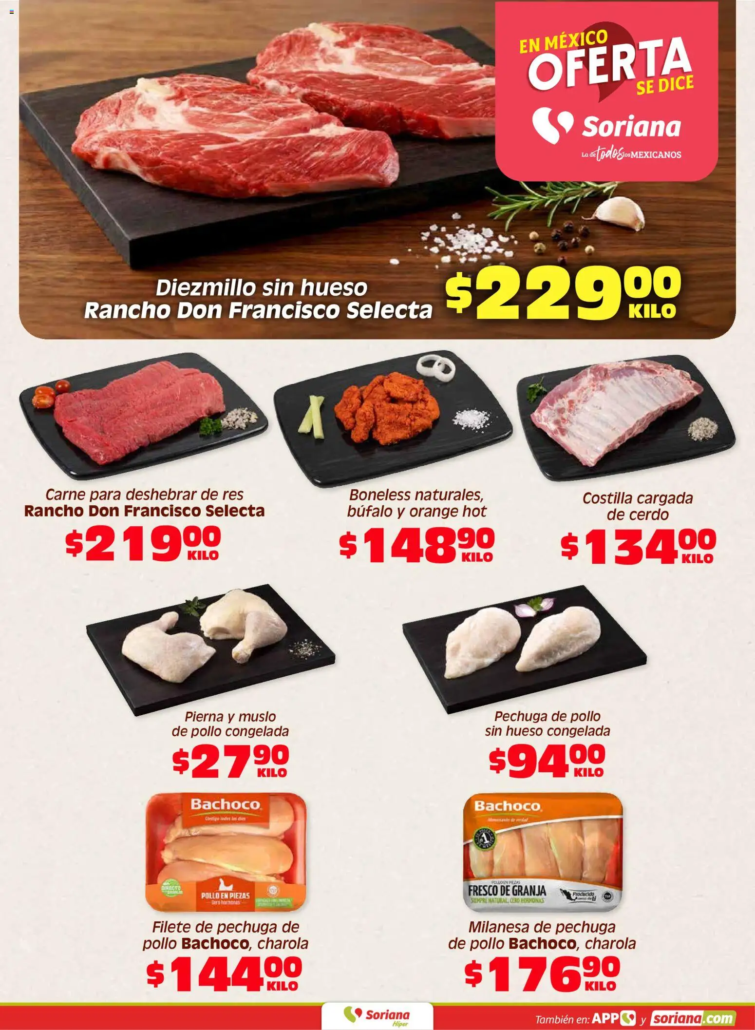 Nuevas ofertas de Soriana válidas en toda la República Mexicana desde el 07/08/2026. ¡Encuentra las mejores ofertas en Soriana Fin de Semana Híper: Saltillo y Torreón! | Página: 3 | Productos: Pollo, Milanesa, Filete, Carne