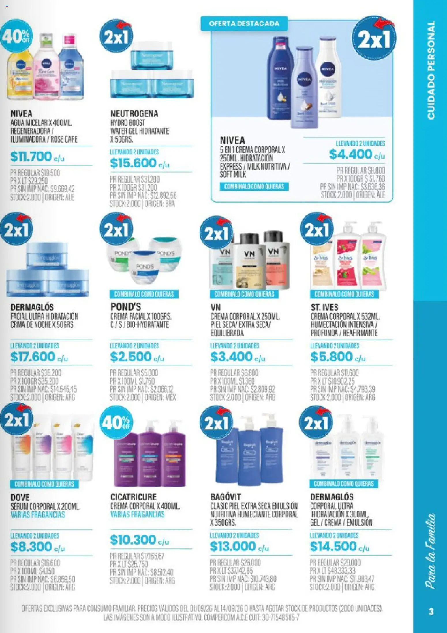 Pigmento - Septiembre 26 │ válido desde el 01/09/2026 | Página: 3 | Productos: Crema facial, Serum, Emulsión, Crema