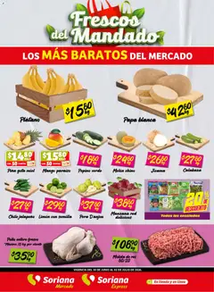 Vista previa de Soriana Frescos del Mandado Mercado: Tamaulipas, nuevo folleto de la tienda, válido en México a partir del 30/06/2026