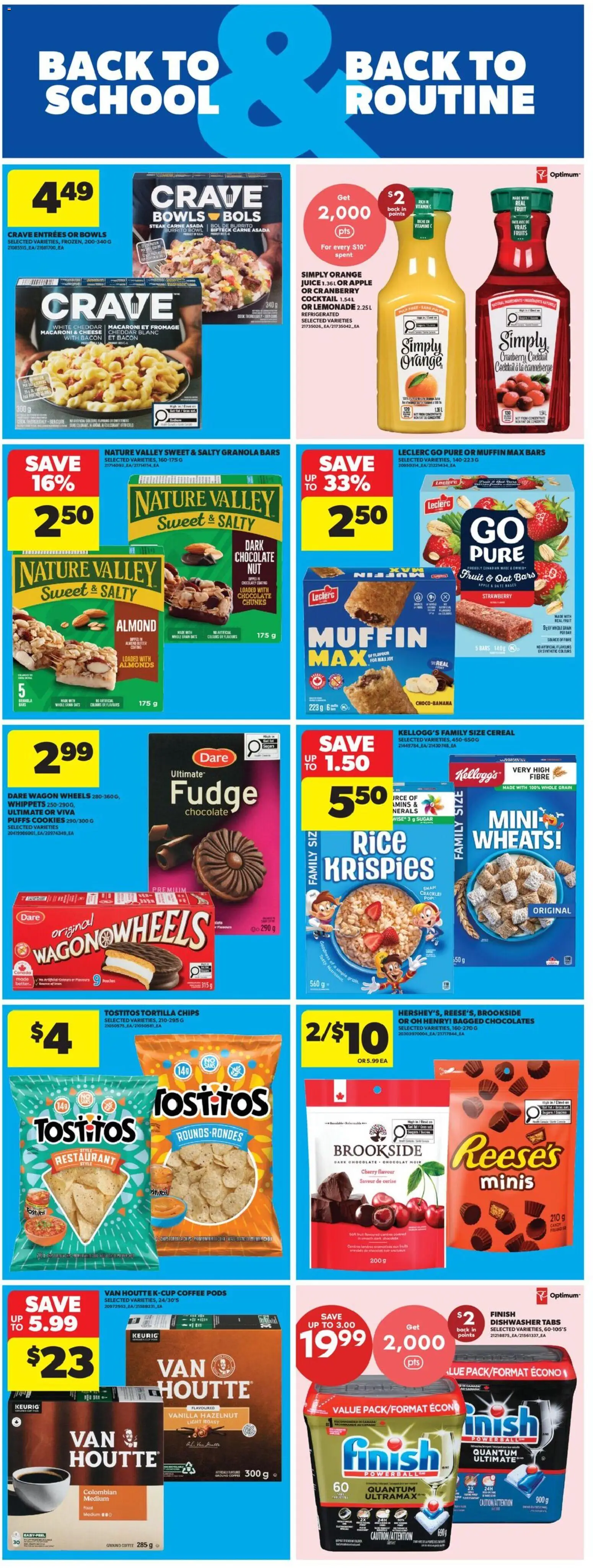 Real Canadian Superstore flyer valid from Sep 24, 2026 | Page: 15 | Products: Bacon, Orange juice, Cheese, Ground coffee