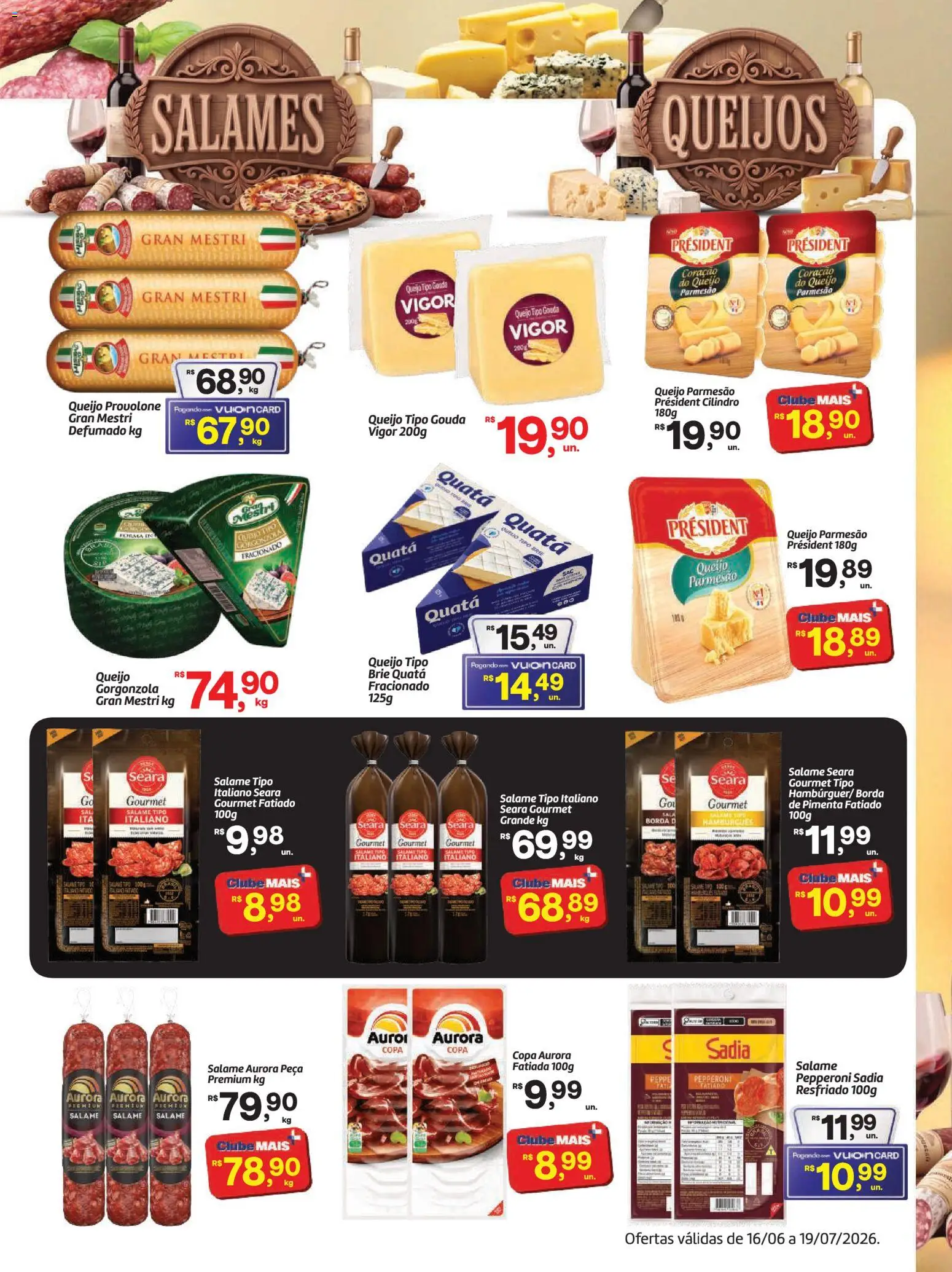 Fort Atacadista Folheto - válido de 16.06.2026 | Página: 9 | Produtos: Pimenta, Provolone, Parmesão, Gouda