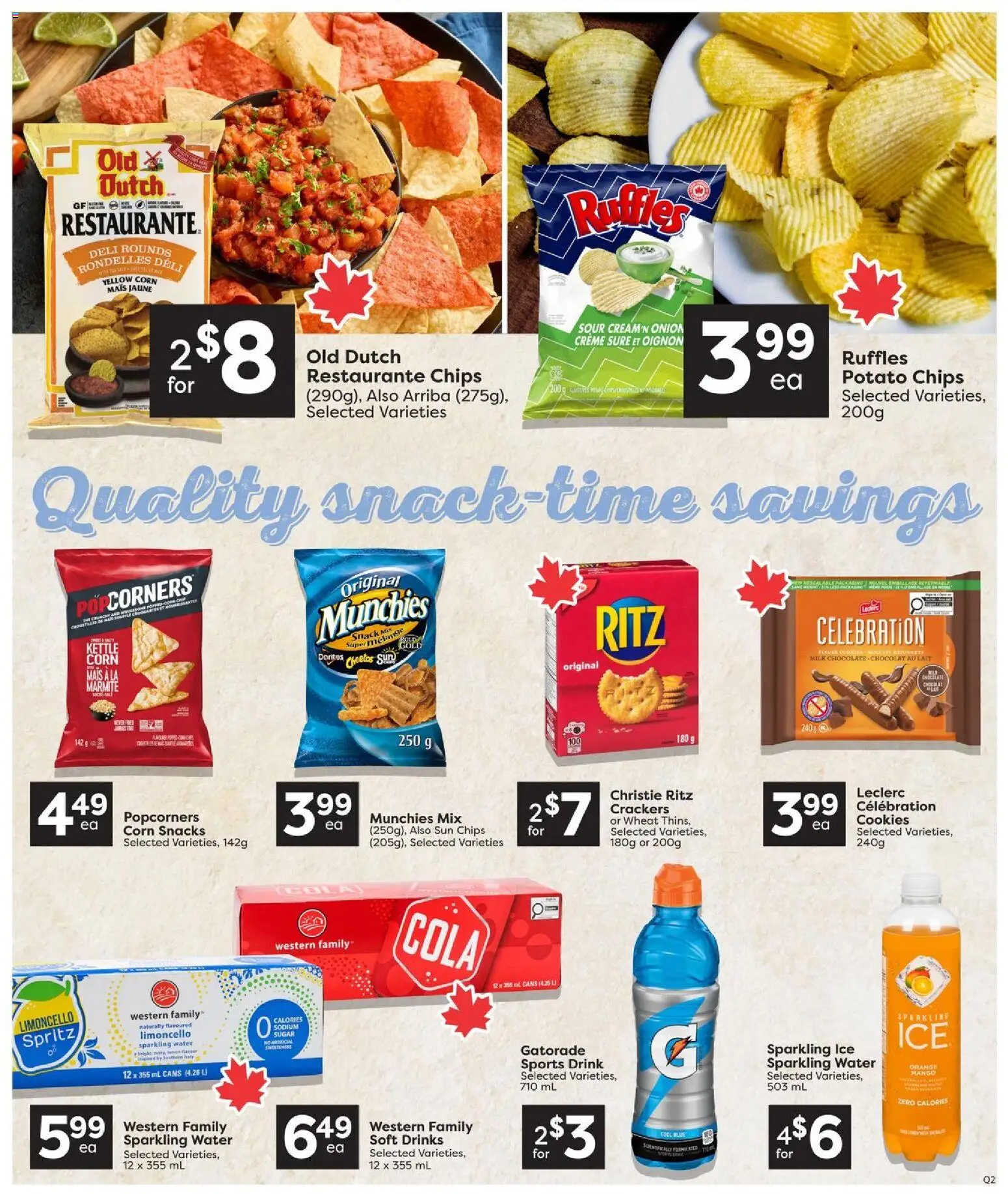 Quality Foods flyer valid from Aug 6, 2026 | Page: 9 | Products: Sweeteners, Cookies, Snacks, Milk