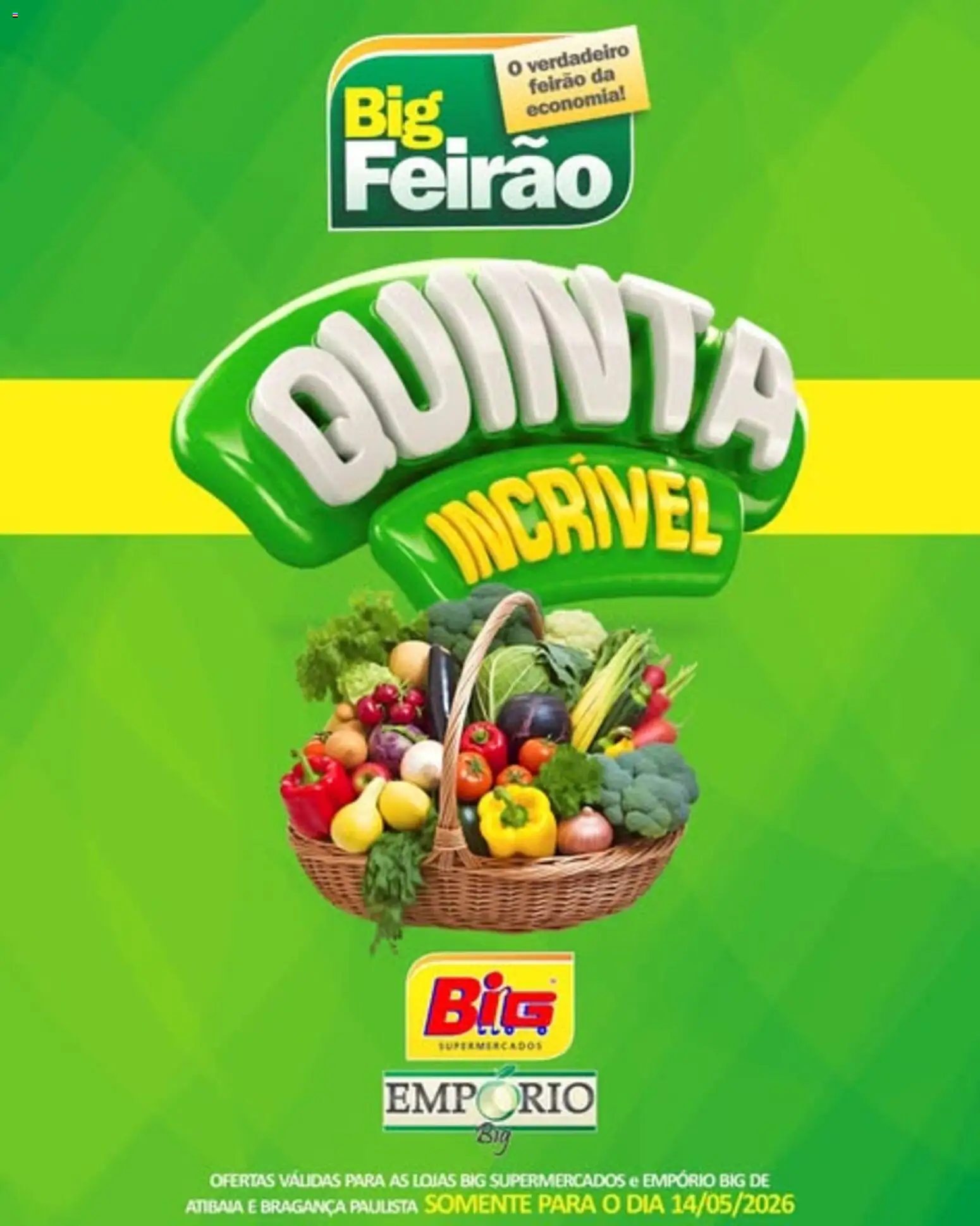 Big Supermercados Folheto - válido de 14.05.2026 | Página: 1