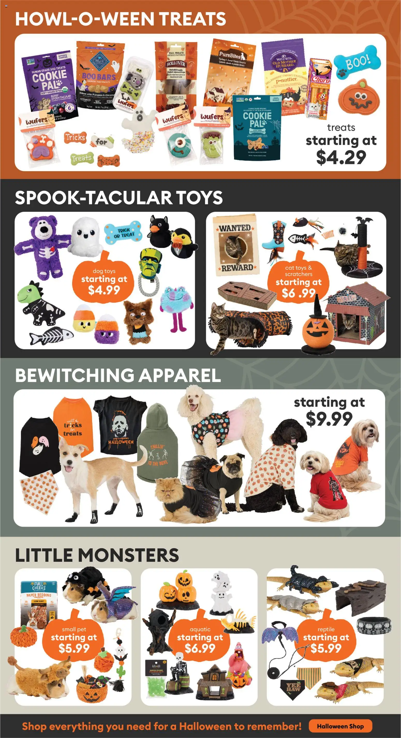Petsmart flyer valid from Aug 31, 2026 | Page: 10 | Products: Biscuits, Toys, Pumpkin