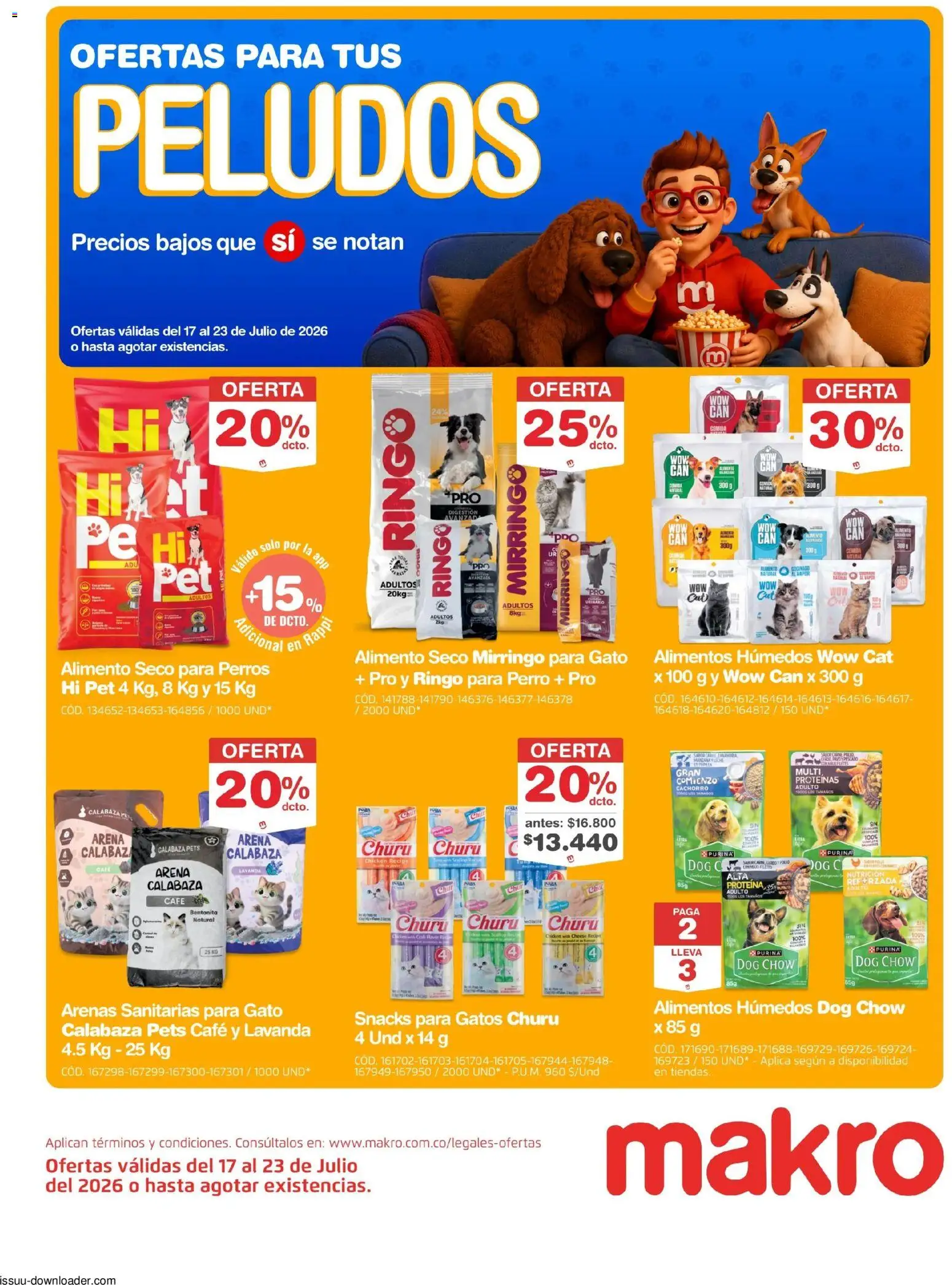 Makro revista - valida desde el 17/07/2026 | Página: 1 | Productos: Aceitero, Manzana, Café
