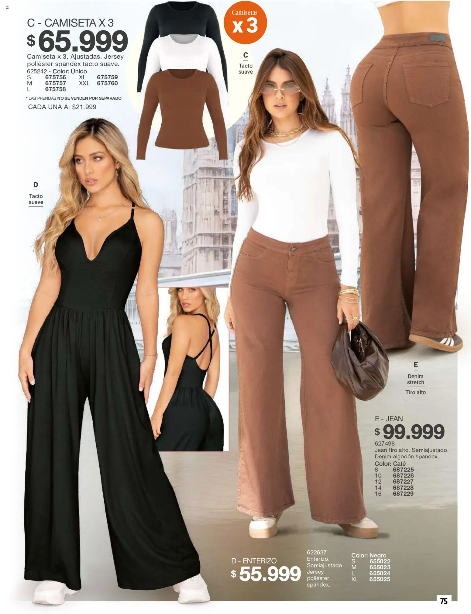 Carmel revista - valida desde el 01/10/2026 | Página: 75 | Productos: Algodón, Jean, Café, Enterizo