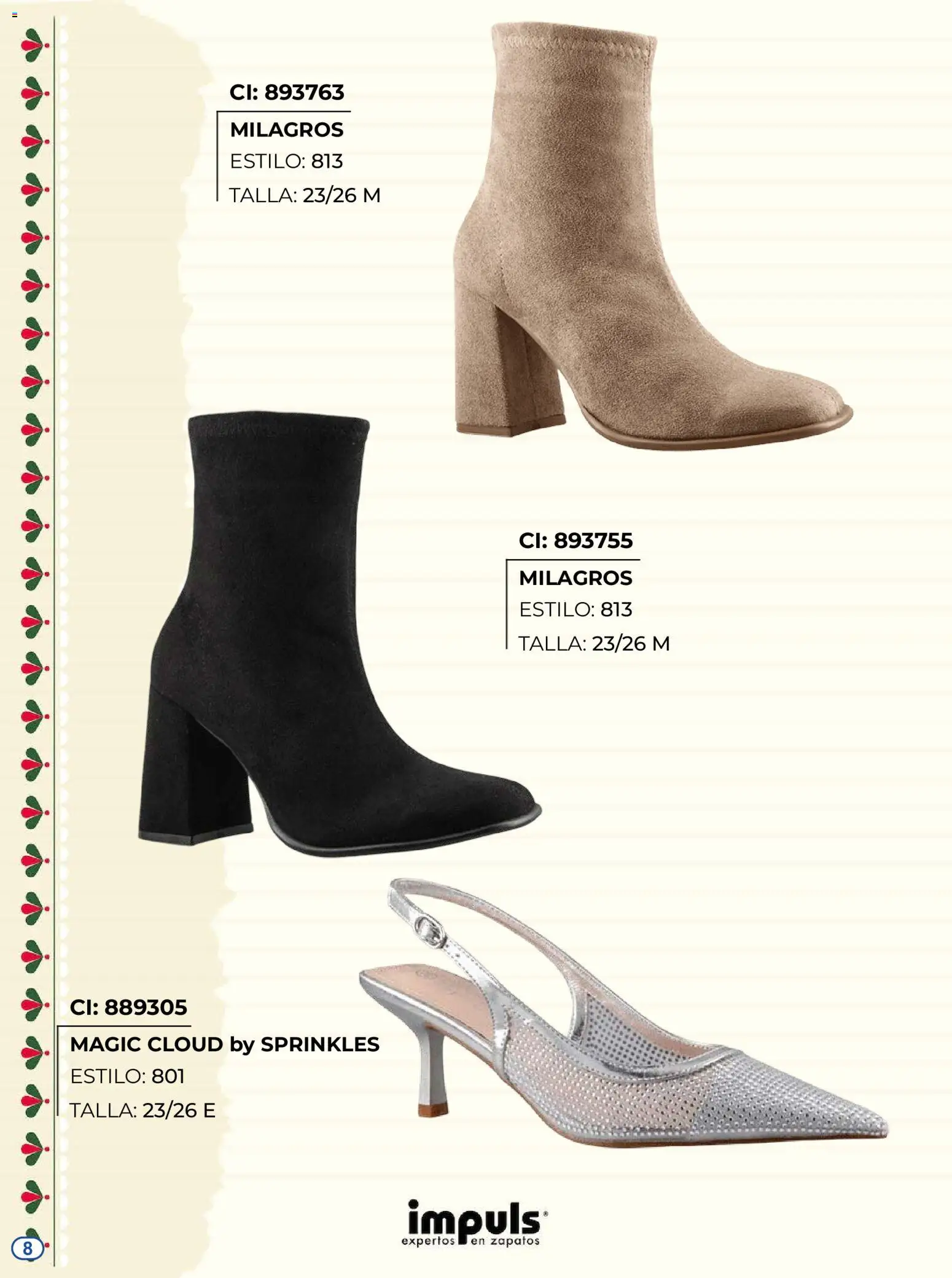 Nuevas ofertas de Impuls válidas en toda la República Mexicana desde el 27/08/2026. ¡Encuentra las mejores ofertas en Impuls catálogo Botas! | Página: 8 | Productos: Zapatos