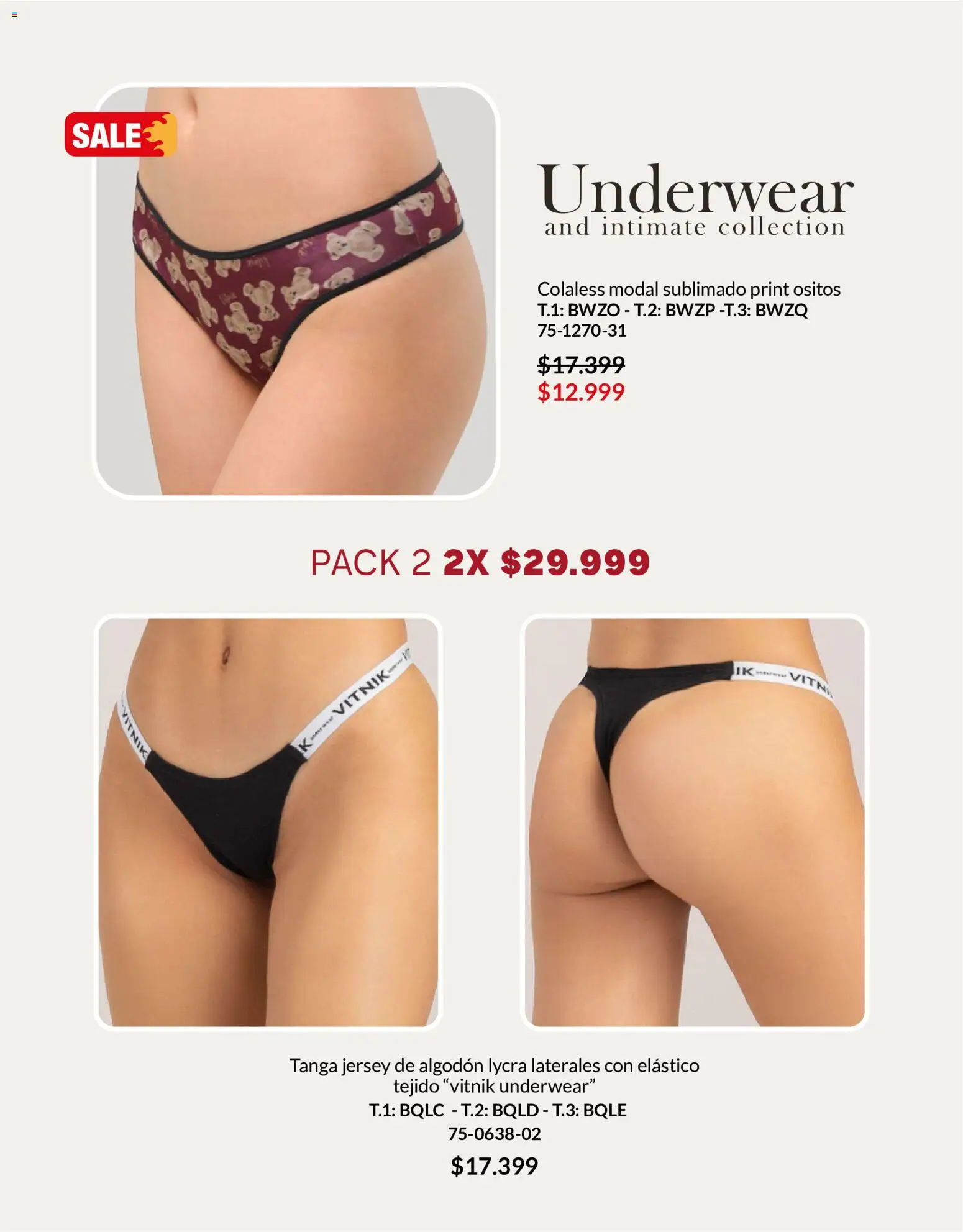 Vitnik - Underwear & Complements │ válido desde el 01.05.2026 | Página: 45 | Productos: Algodón