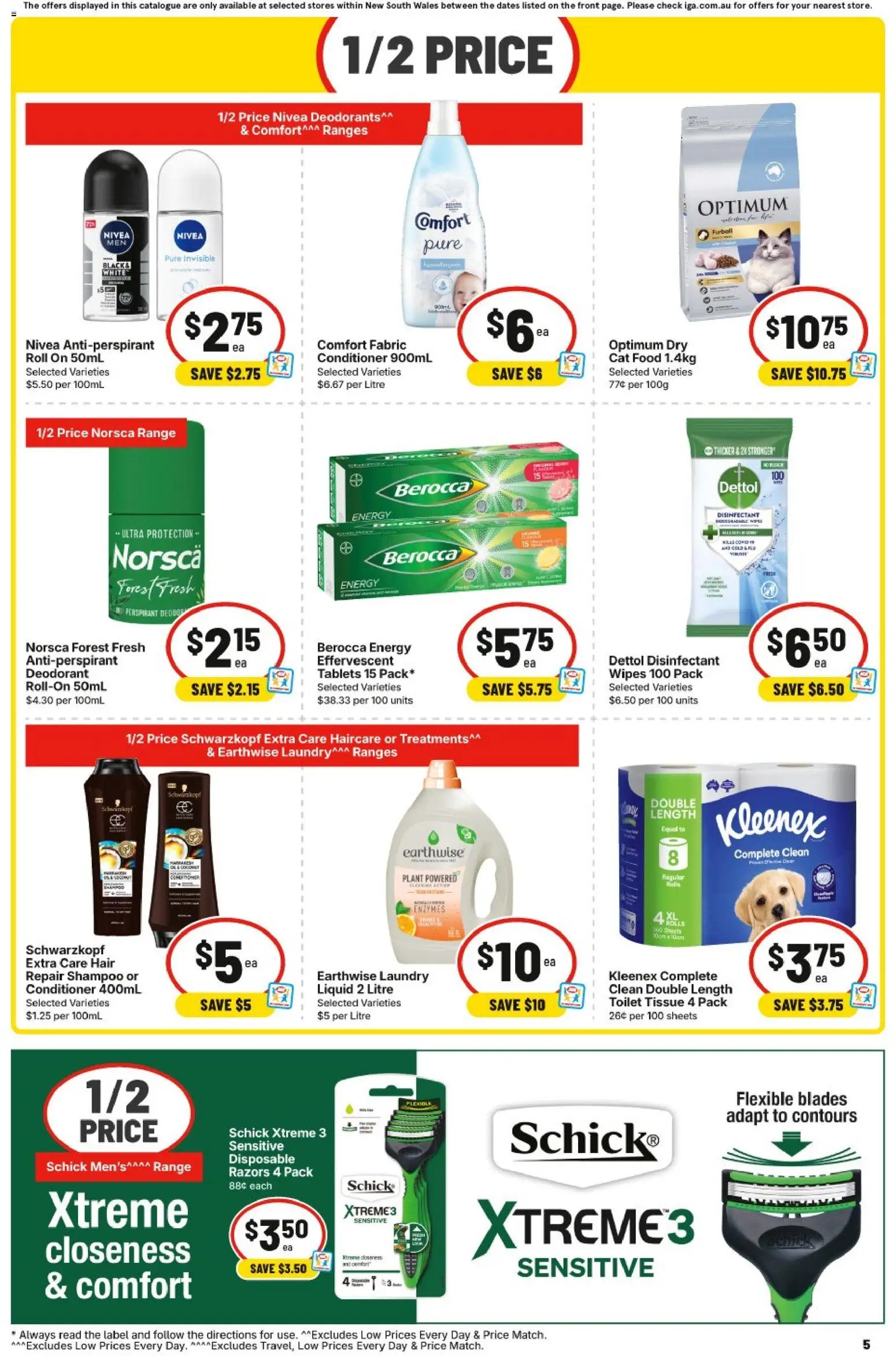 IGA catalogue - valid from 16/09/2026 | Page: 6 | Products: Food, Toilet, Deodorant, Razors