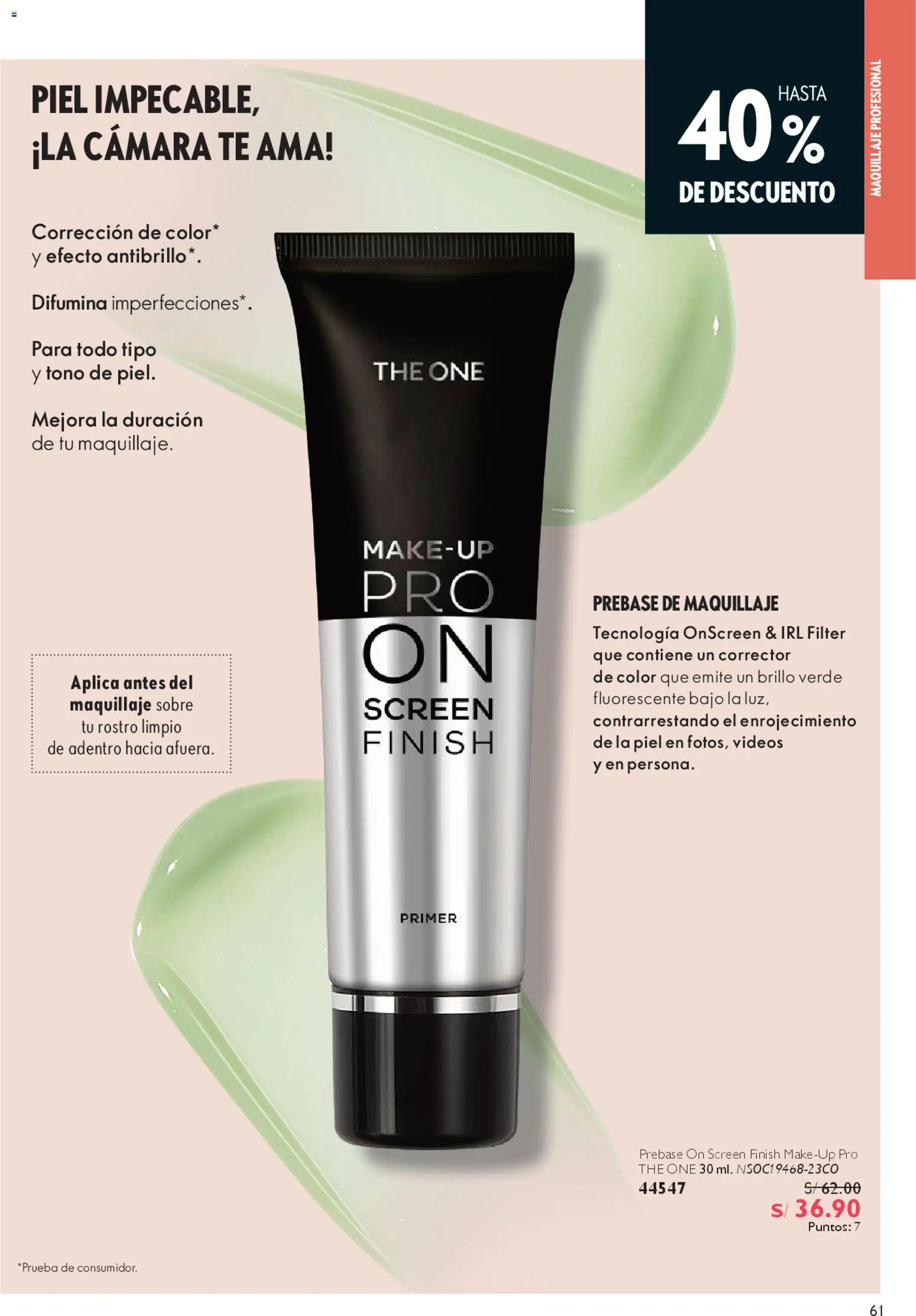 Catálogo Oriflame válido desde 28/03/2026 | Página: 61 | Productos: Té, Cámara, Maquillaje, Corrector