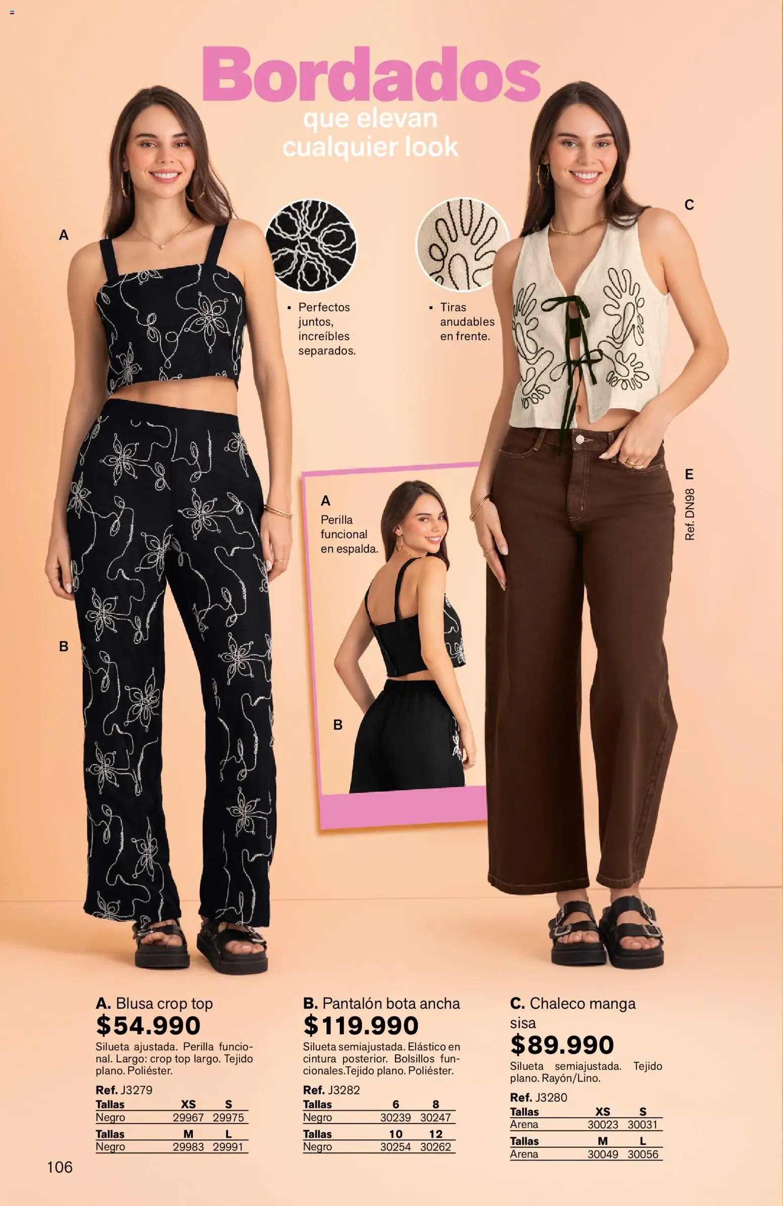 Leonisa revista - valida desde el 24/08/2026 | Página: 106 | Productos: Bolsillos, Top, Blusa, Chaleco