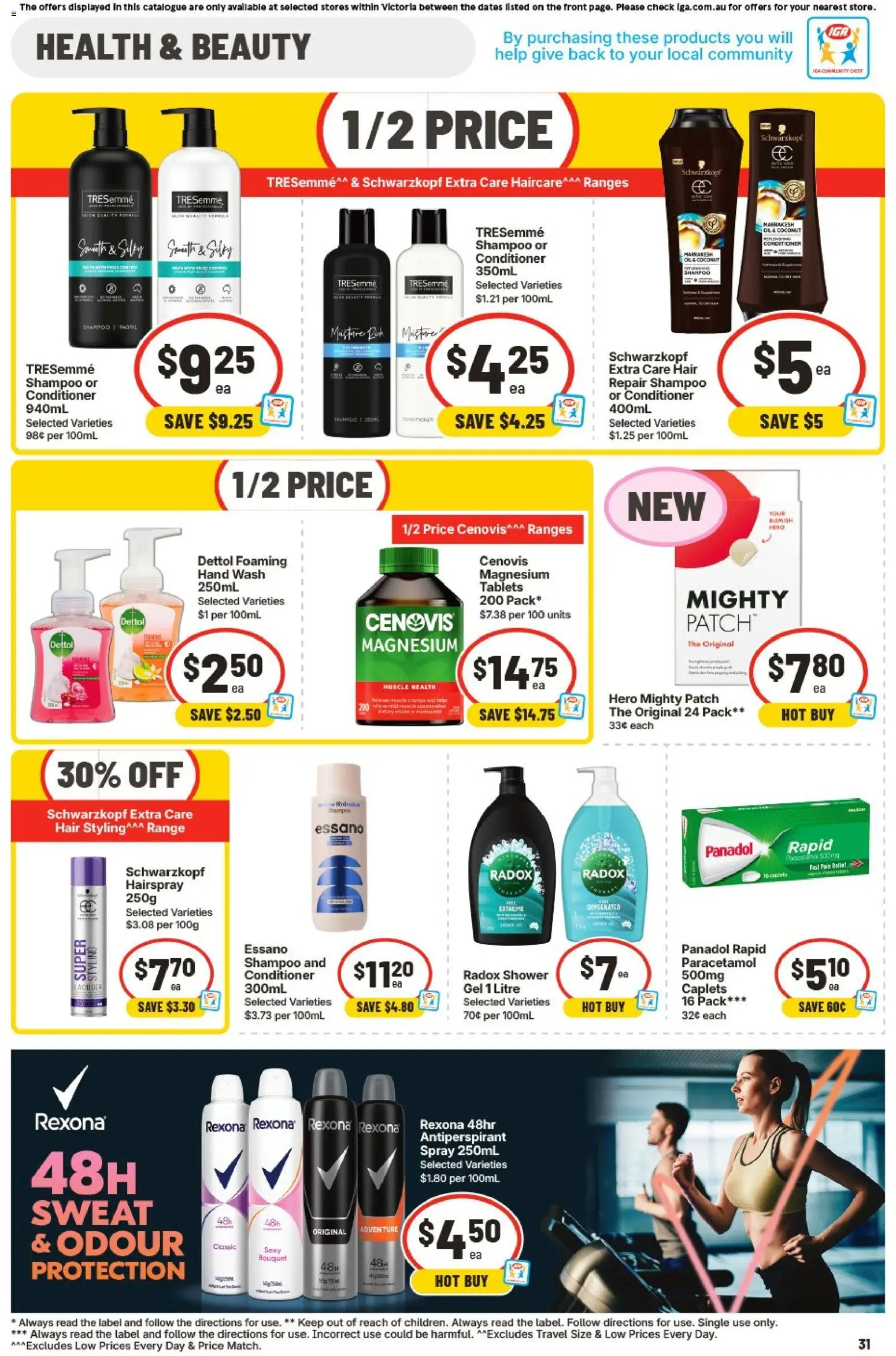 IGA catalogue - valid from 03.06.2026 | Page: 31 | Products: Conditioner, Antiperspirant, Blemish, Hand wash