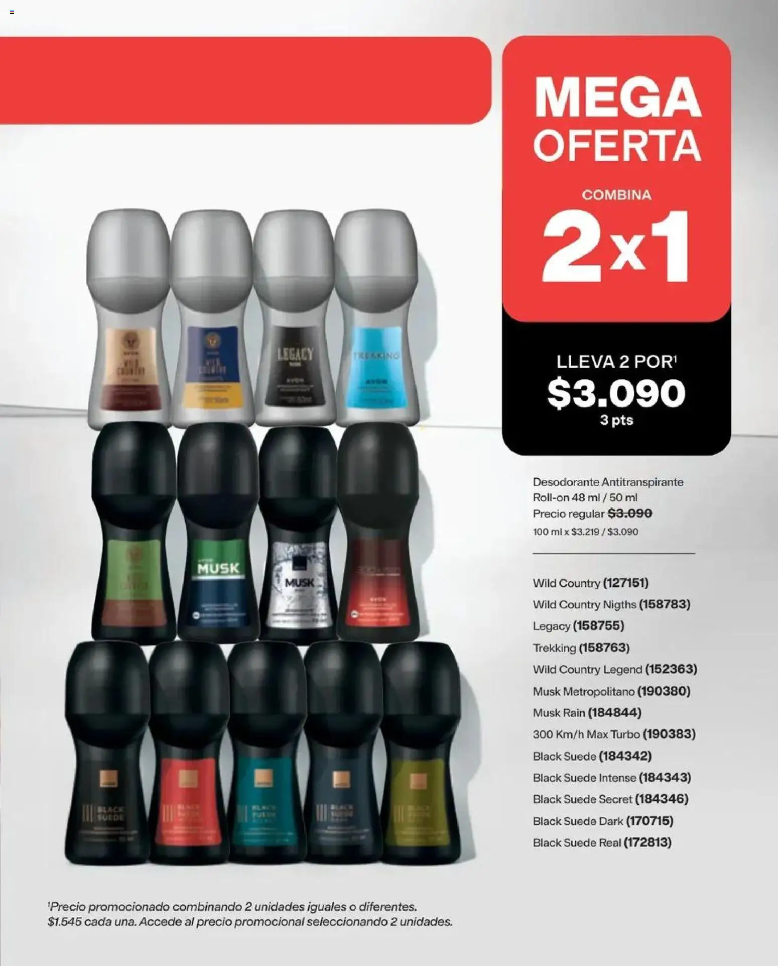 Catálogo Avon Campaña 14 │ válido desde el 15.09.2026 | Página: 114 | Productos: Desodorante, Antitranspirante