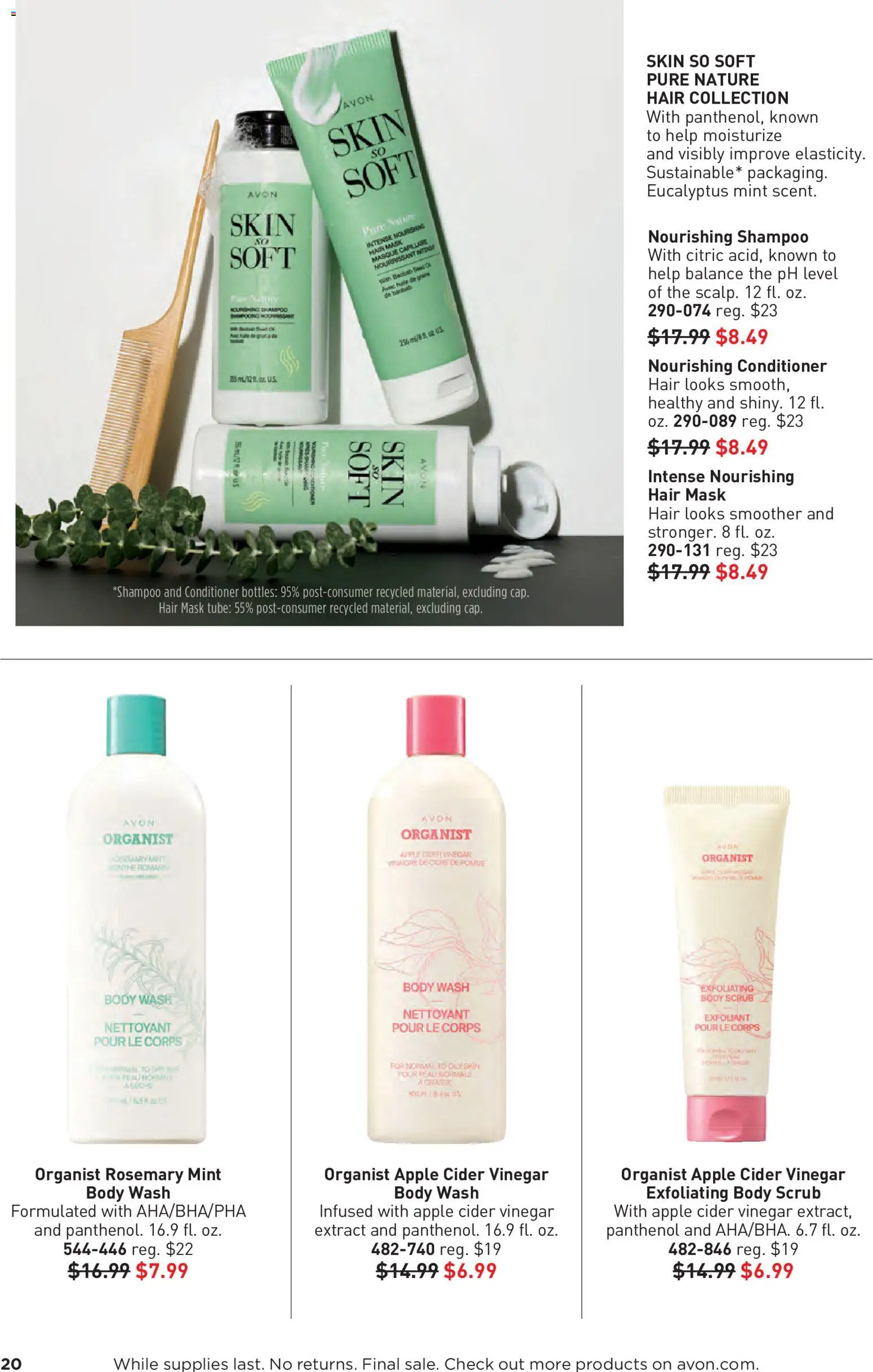 Avon Good Buys Flyer - valid from 07/01/2026 | Page: 20 | Products: Apple Cider Vinegar, Cider, Conditioner, Mask