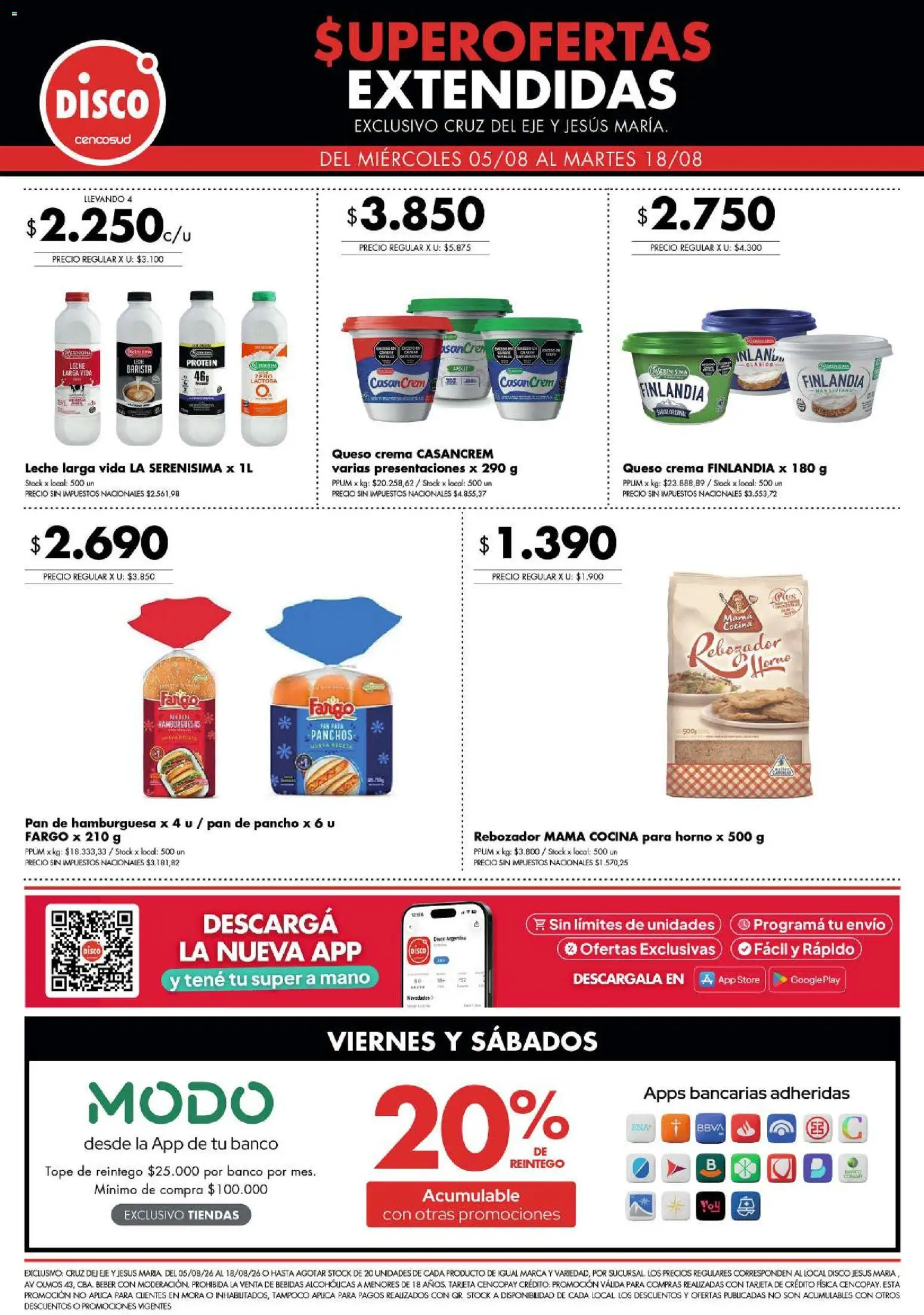 Disco - Superofertas extendidas - Cruz del Eje y Jesus Maria │ válido desde el 19/08/2026 | Página: 3