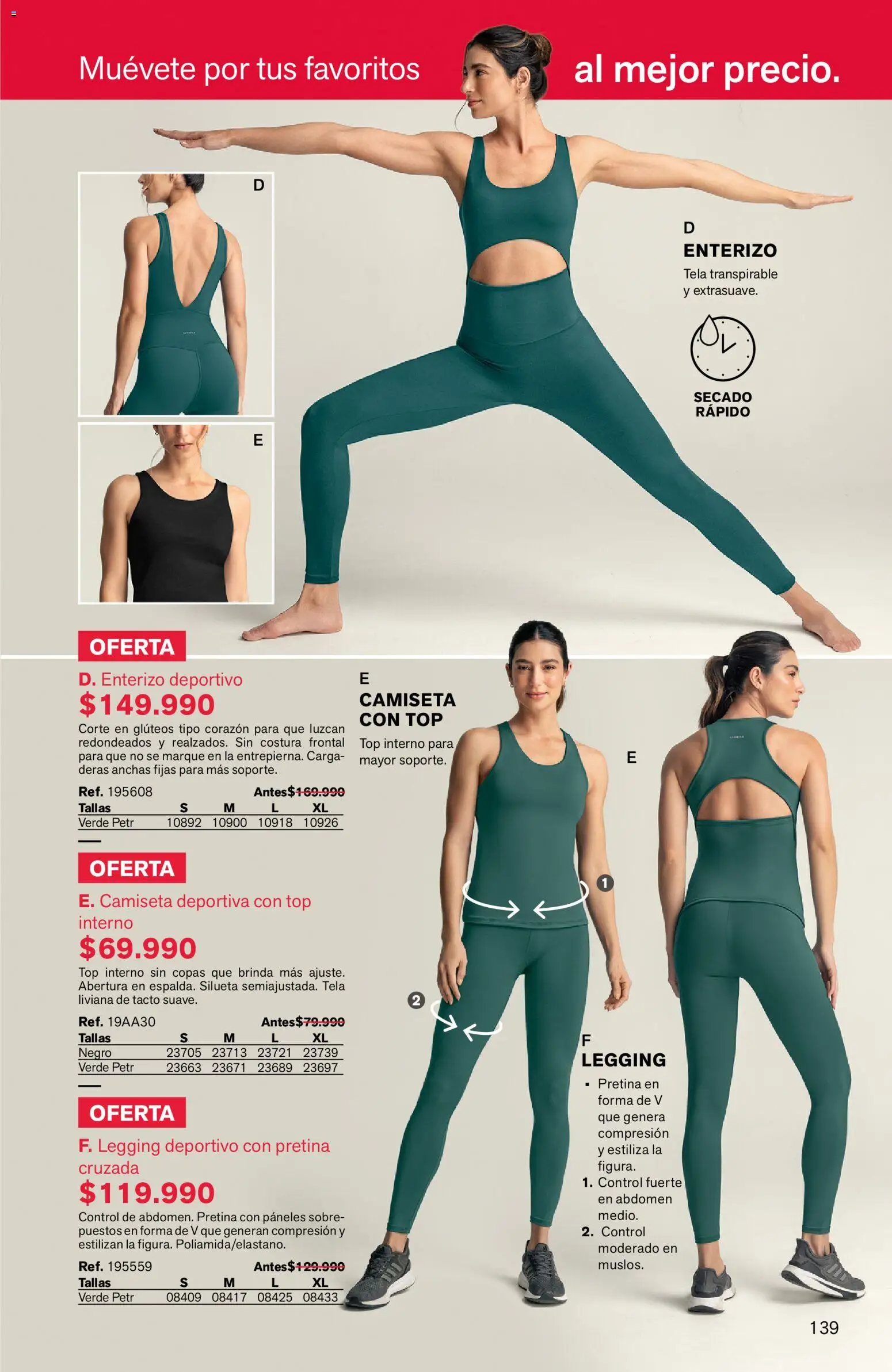 Leonisa revista - valida desde el 24/08/2026 | Página: 139 | Productos: Sobre, Camiseta, Top, Enterizo