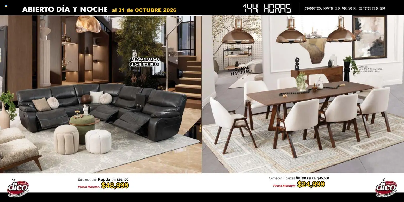 Nuevas ofertas de Muebles Dico válidas en toda la República Mexicana desde el 22/01/2026. ¡Encuentra las mejores ofertas en Muebles Dico catálogo! | Página: 14