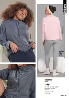 Vista previa de Ilusión catálogo Otoño, nuevo folleto de la tienda, válido en México a partir del 01/07/2026 | Página: 203 | Productos: Leggings, Manga, Sudadera