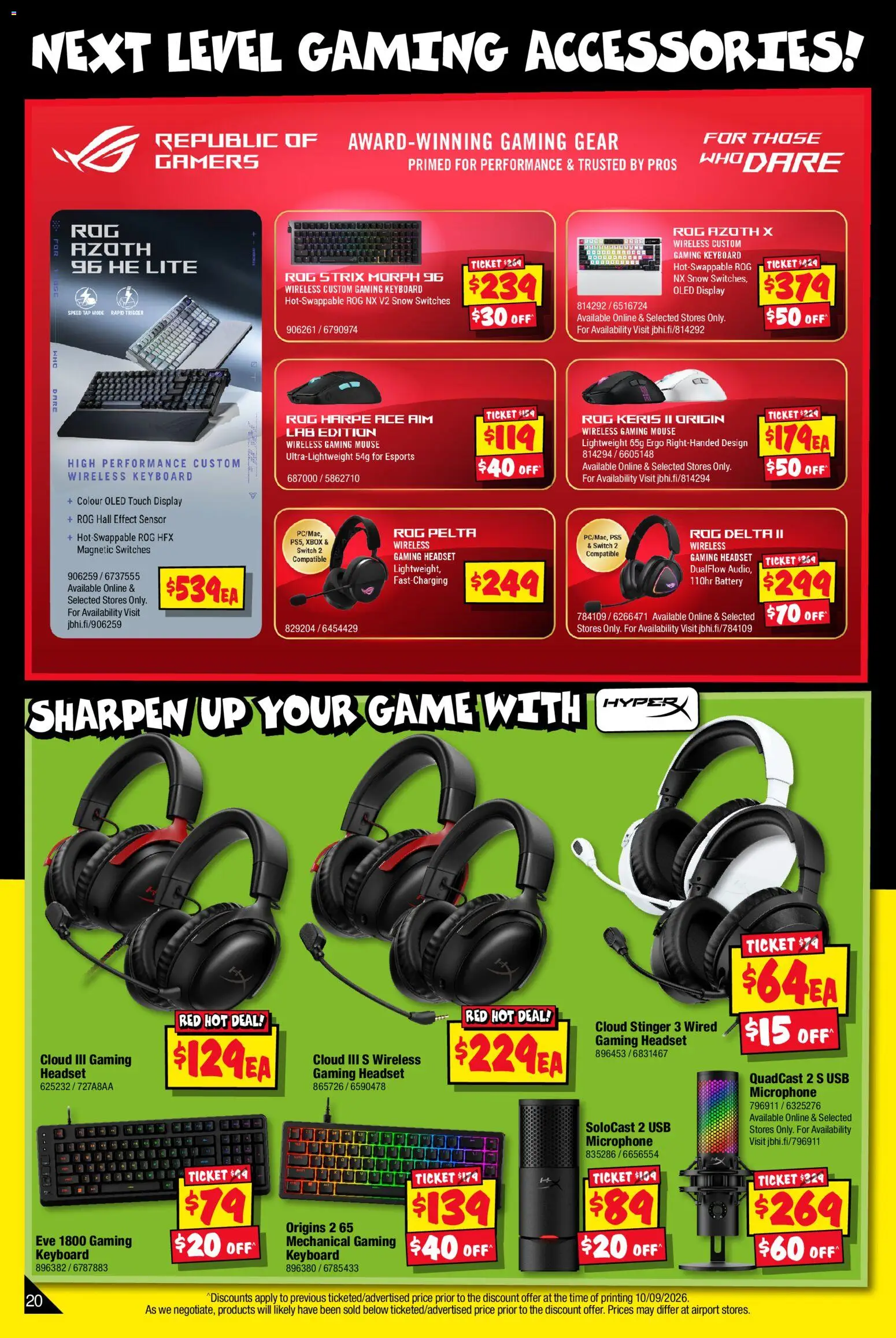 JB Hi-Fi catalogue - valid from 24/09/2026 | Page: 20 | Products: Tap, Accessories, Keyboard, Game