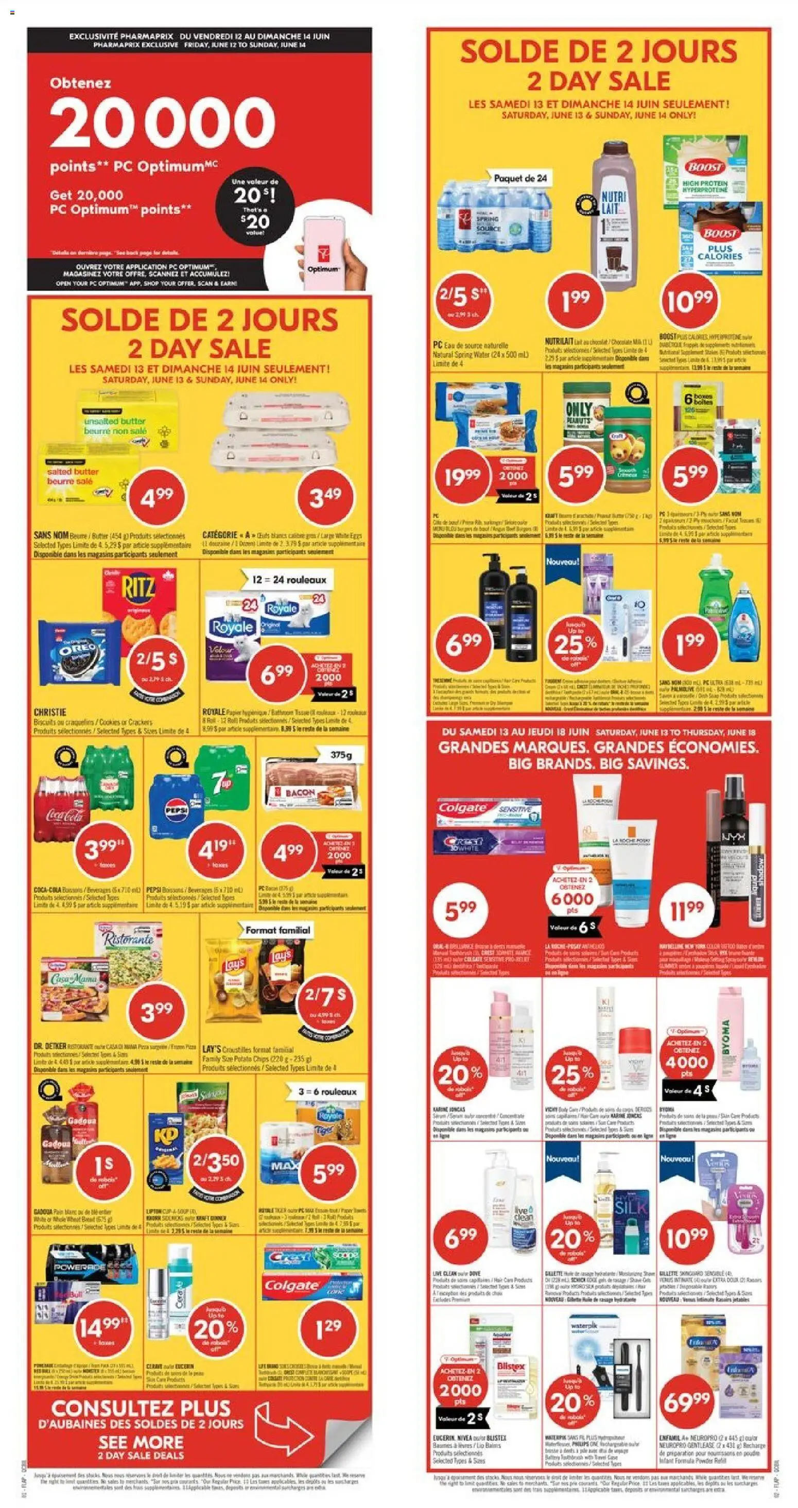 Pharmaprix flyer valid from 12.06.2026 | Page: 1 | Products: Chips, PC, Toilette, Milk