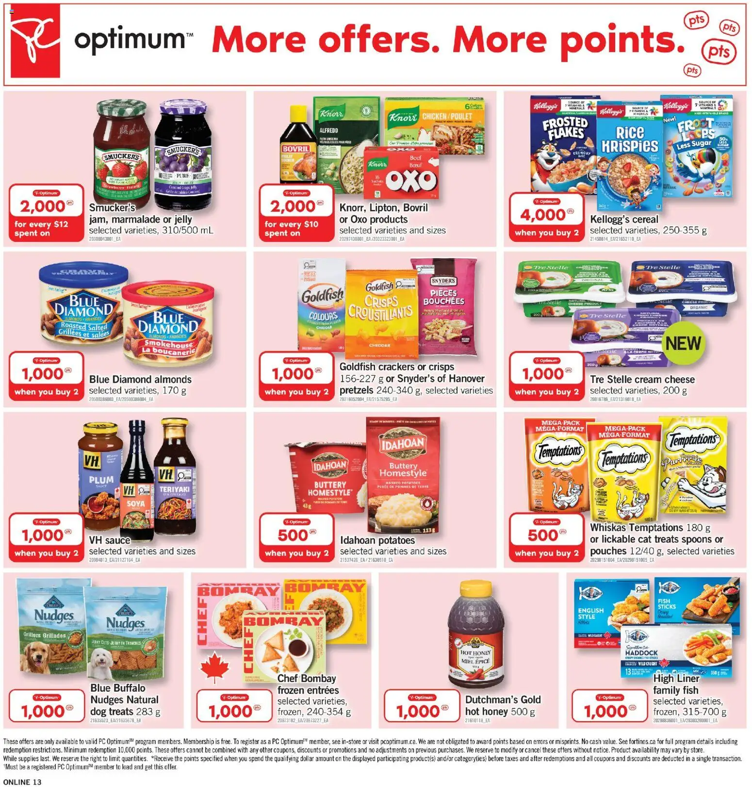 Fortinos flyer valid from 28.05.2026 | Page: 13 | Products: Fish, Beef, PC, Cheese