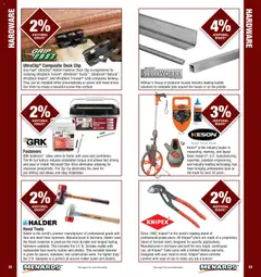 Preview of Menards weekly ads valid from 01/01/2026 | Page: 15 | Products: Clip, Hammer, Lighter, Tools