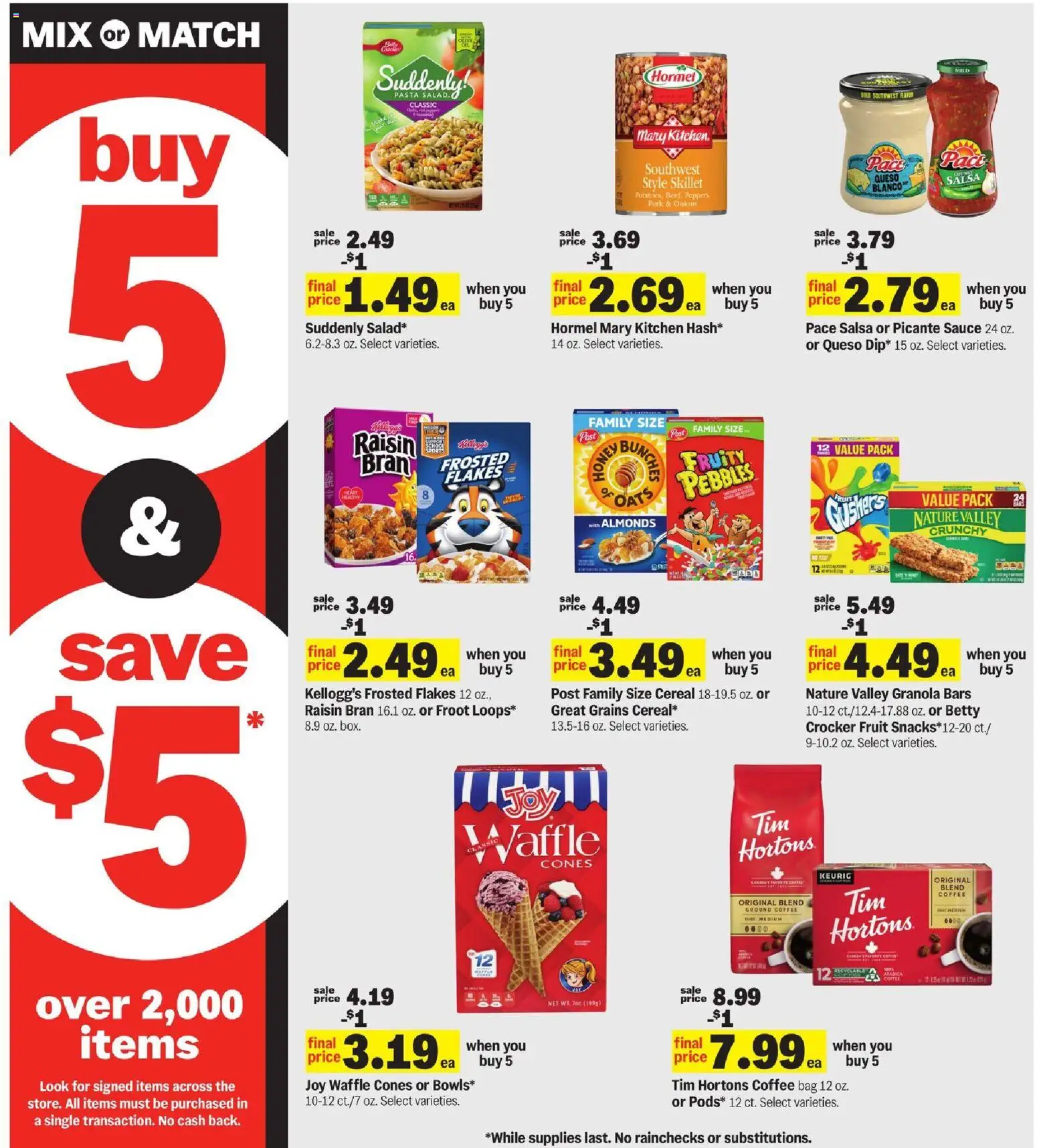 Meijer Weekly Ad - valid from 07/01/2026 | Page: 8 | Products: Skillet, Coffee, Pork, Bag