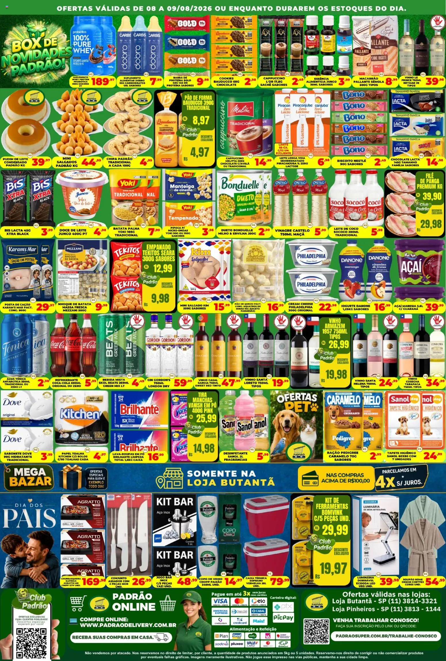 Supermercado Padrão Folheto - válido de 08/08/2026 | Página: 2 | Produtos: Biscoito, Carteira, PC, Desinfetante