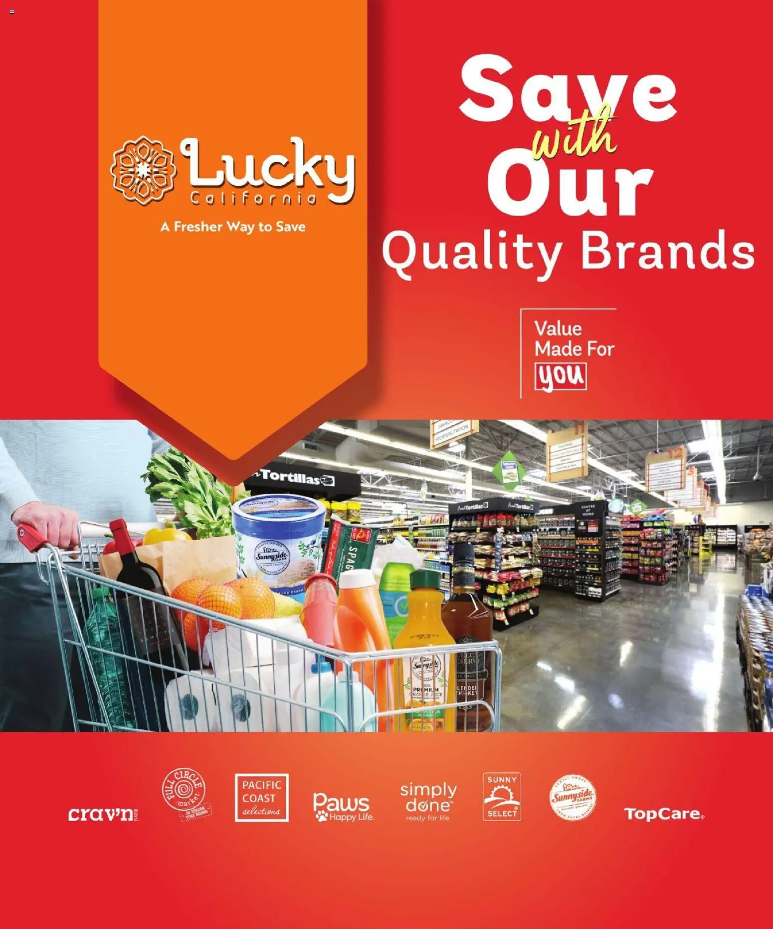 Lucky Supermarkets Online Savings Guide - valid from 08/12/2026 | Page: 1 | Products: Juice, Cream, Ice cream, Tortillas