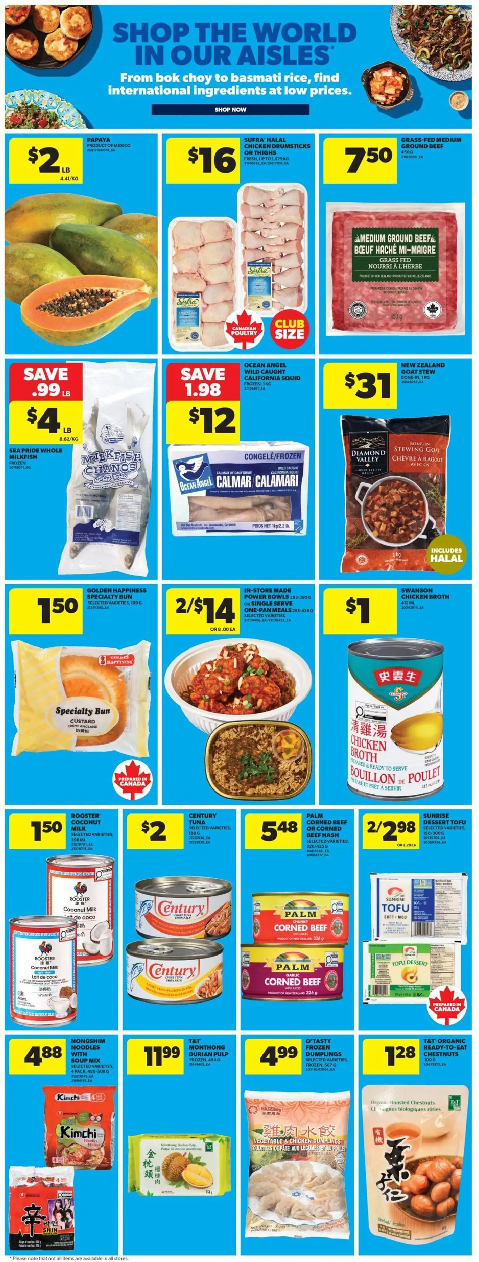 Real Canadian Superstore flyer valid from Aug 27, 2026 | Page: 35 | Products: Coconut, Tofu, Garlic, Chicken