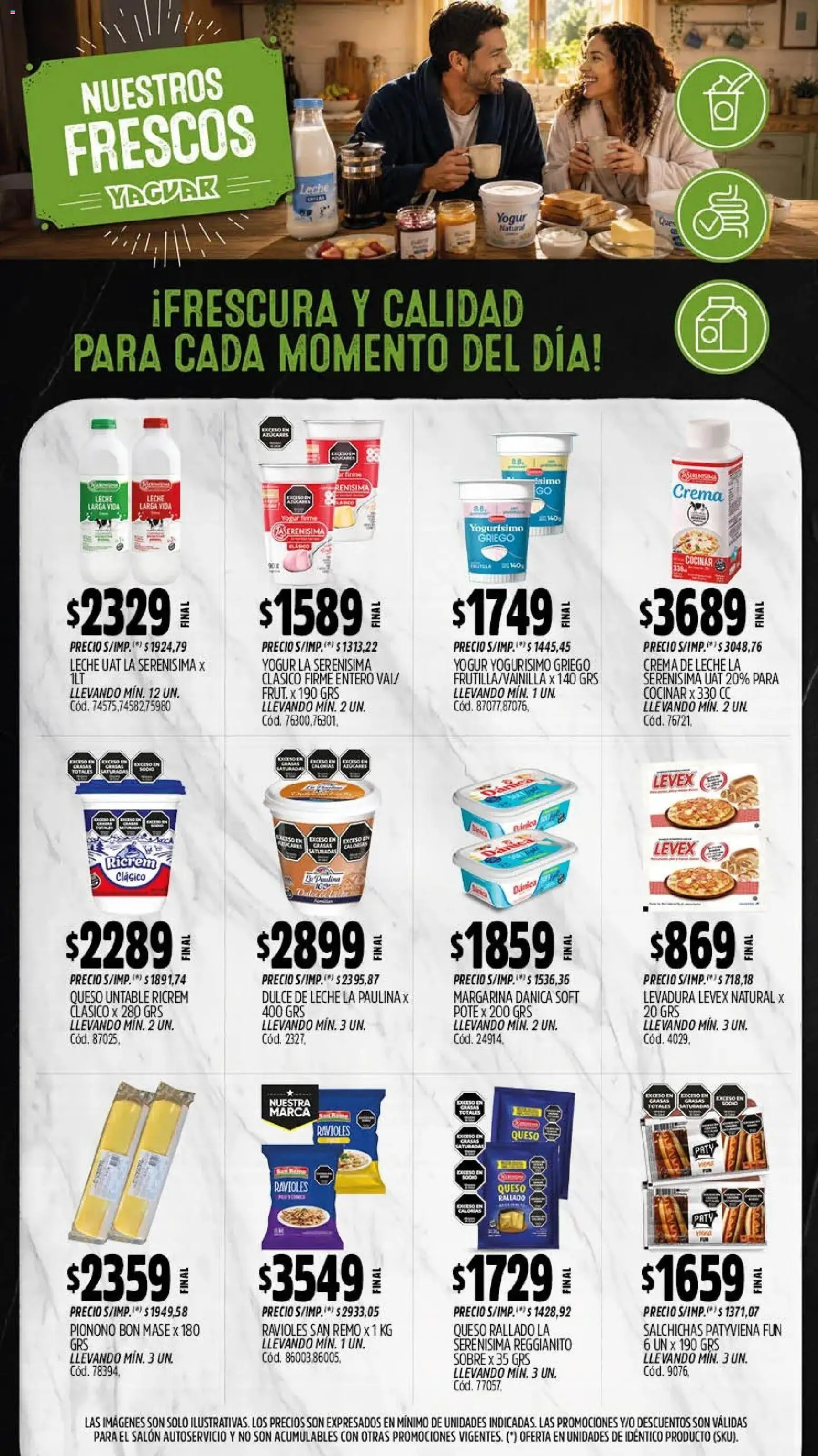 Yaguar - Oferta Semanal Neuquen │ válido desde el 17/07/2026 | Página: 9 | Productos: Dulce, Ravioles, Pionono, Margarina