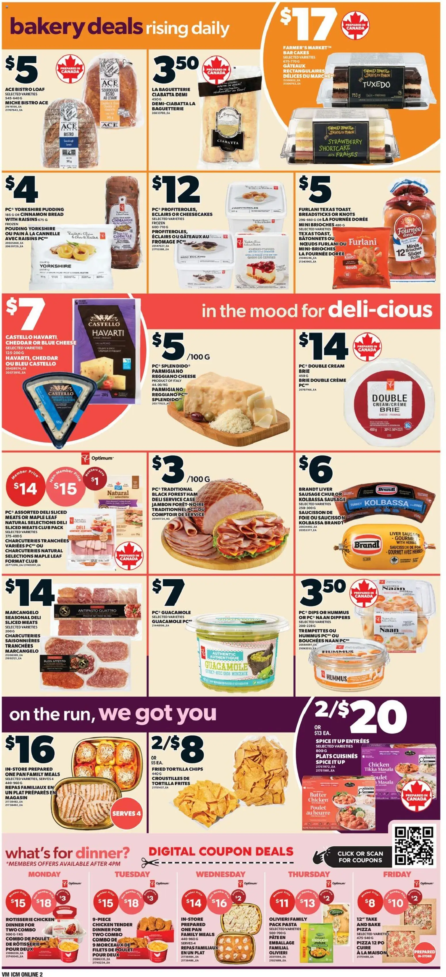 Valu Mart flyer valid from Oct 1, 2026 | Page: 4 | Products: Chips, Cheese, Bread, Pizza