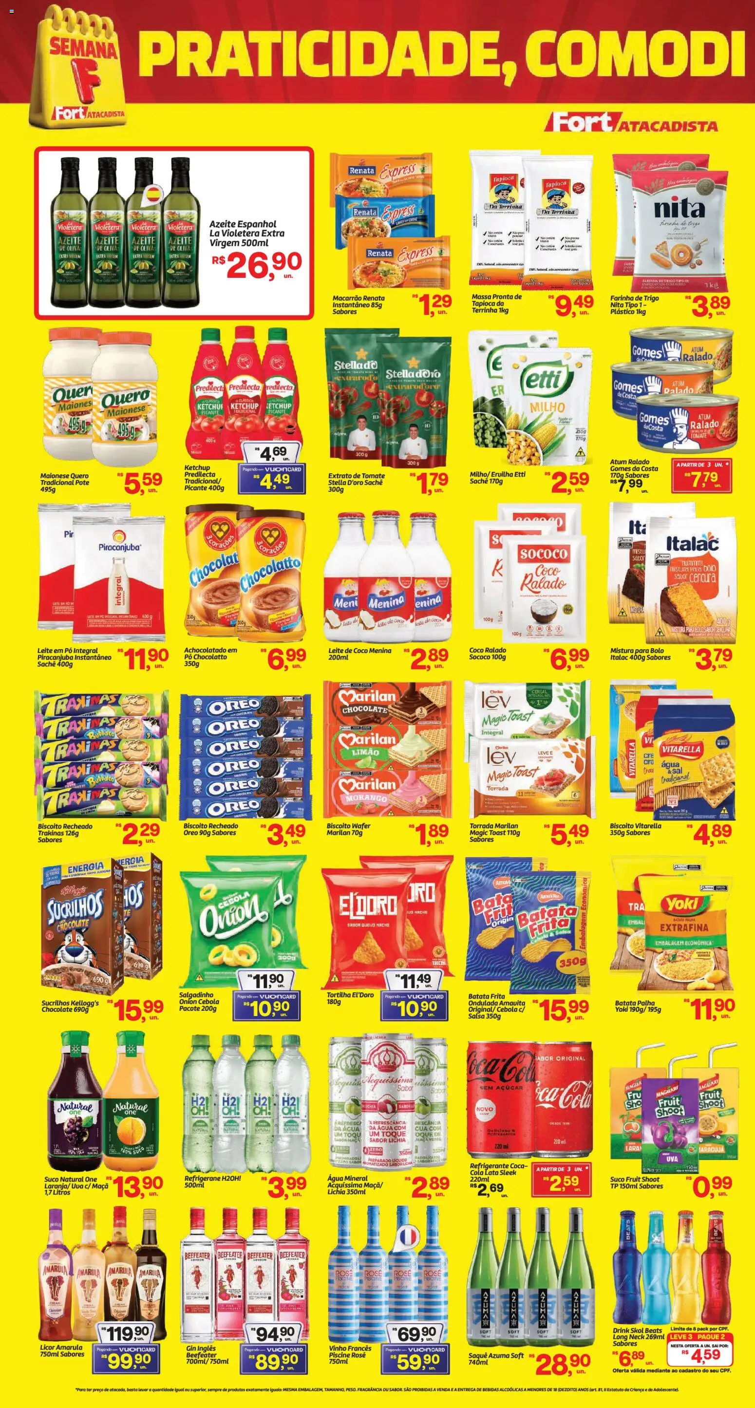 Fort Atacadista Folheto - válido de 04.05.2026 | Página: 2 | Produtos: Biscoito, Saquê, Vitamina d, Leite em pó