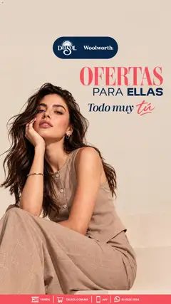 Vista previa de Del Sol y Woolworth catálogo Ofertas Para Ellas - Todo Muy Tú, nuevo folleto de la tienda, válido en México a partir del 16/10/2026