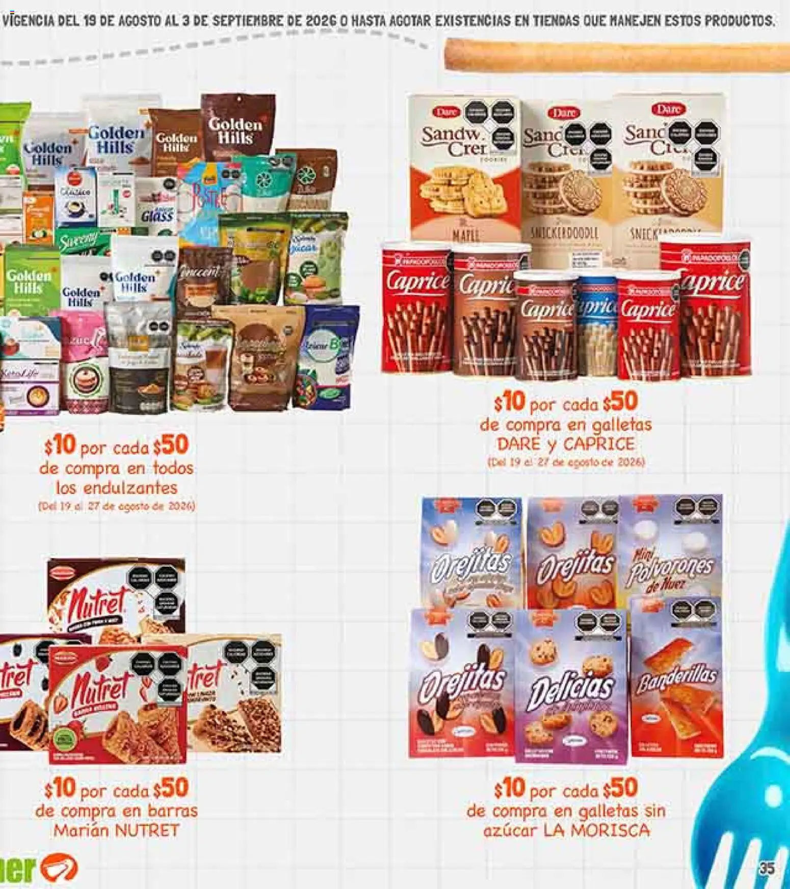 Nuevas ofertas de La Comer válidas en toda la República Mexicana desde el 19/08/2026. ¡Encuentra las mejores ofertas en La Comer folleto! | Página: 69 | Productos: Azúcar, Galletas