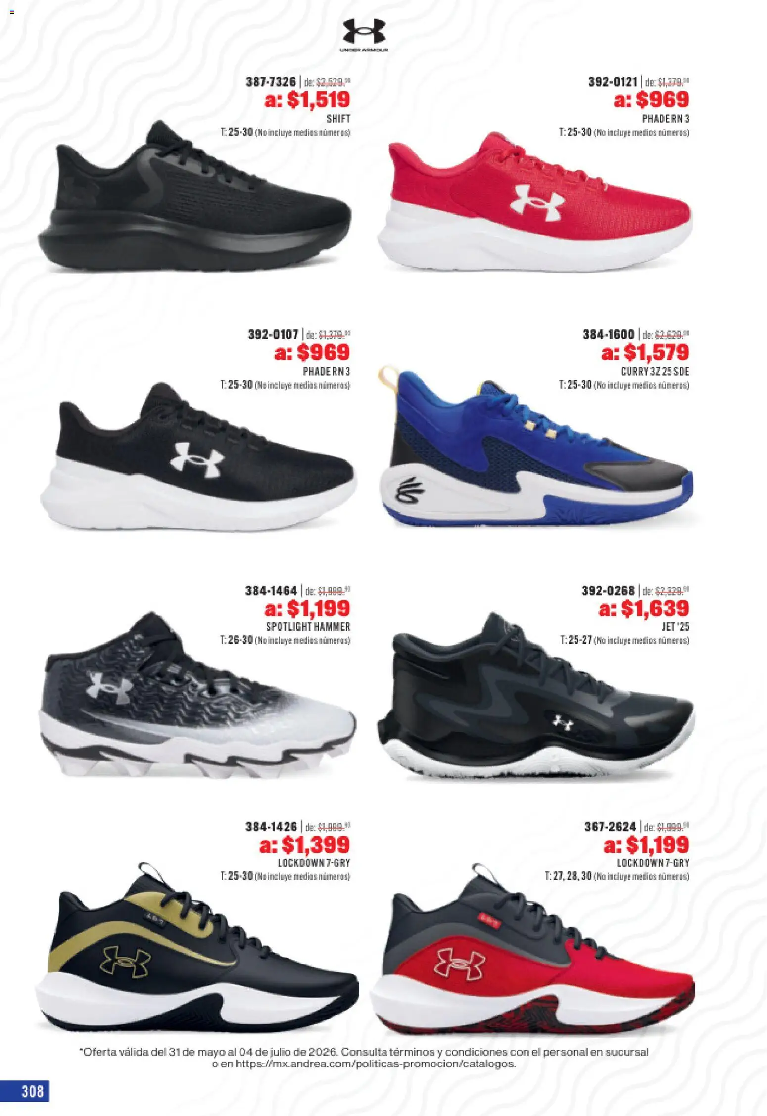 Nuevas ofertas de Andrea válidas en toda la República Mexicana desde el 31.05.2026. ¡Encuentra las mejores ofertas en Andrea catálogo Outlet! | Página: 308