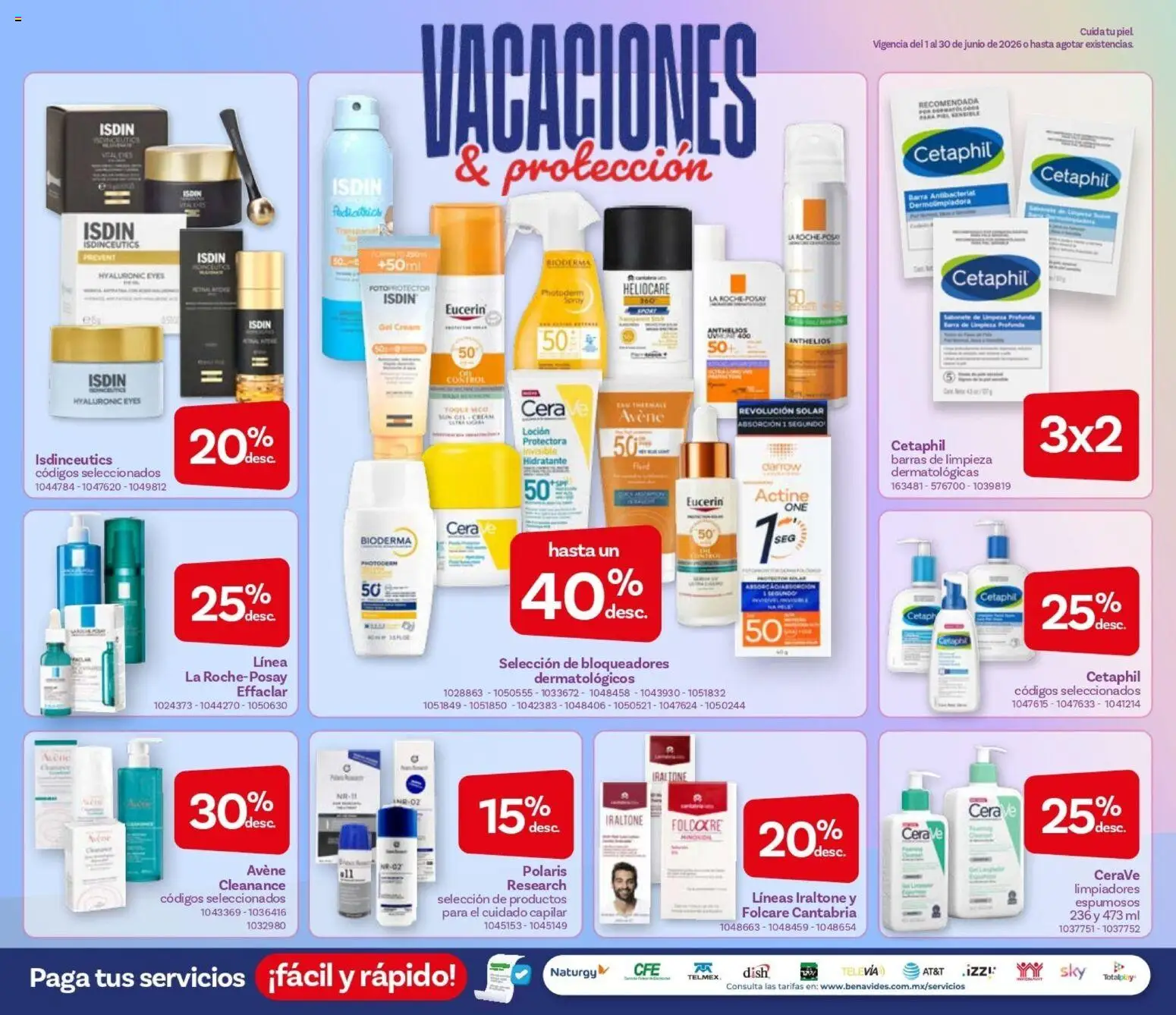 Nuevas ofertas de Farmacia Benavides válidas en toda la República Mexicana desde el 01.06.2026. ¡Encuentra las mejores ofertas en Farmacia Benavides catálogo! | Página: 18
