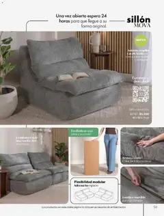 Vista previa de Vianney catálogo Biasi, nuevo folleto de la tienda, válido en México a partir del 14/09/2026 | Página: 55 | Productos: Sillón, Funda, Modular, Acolchado