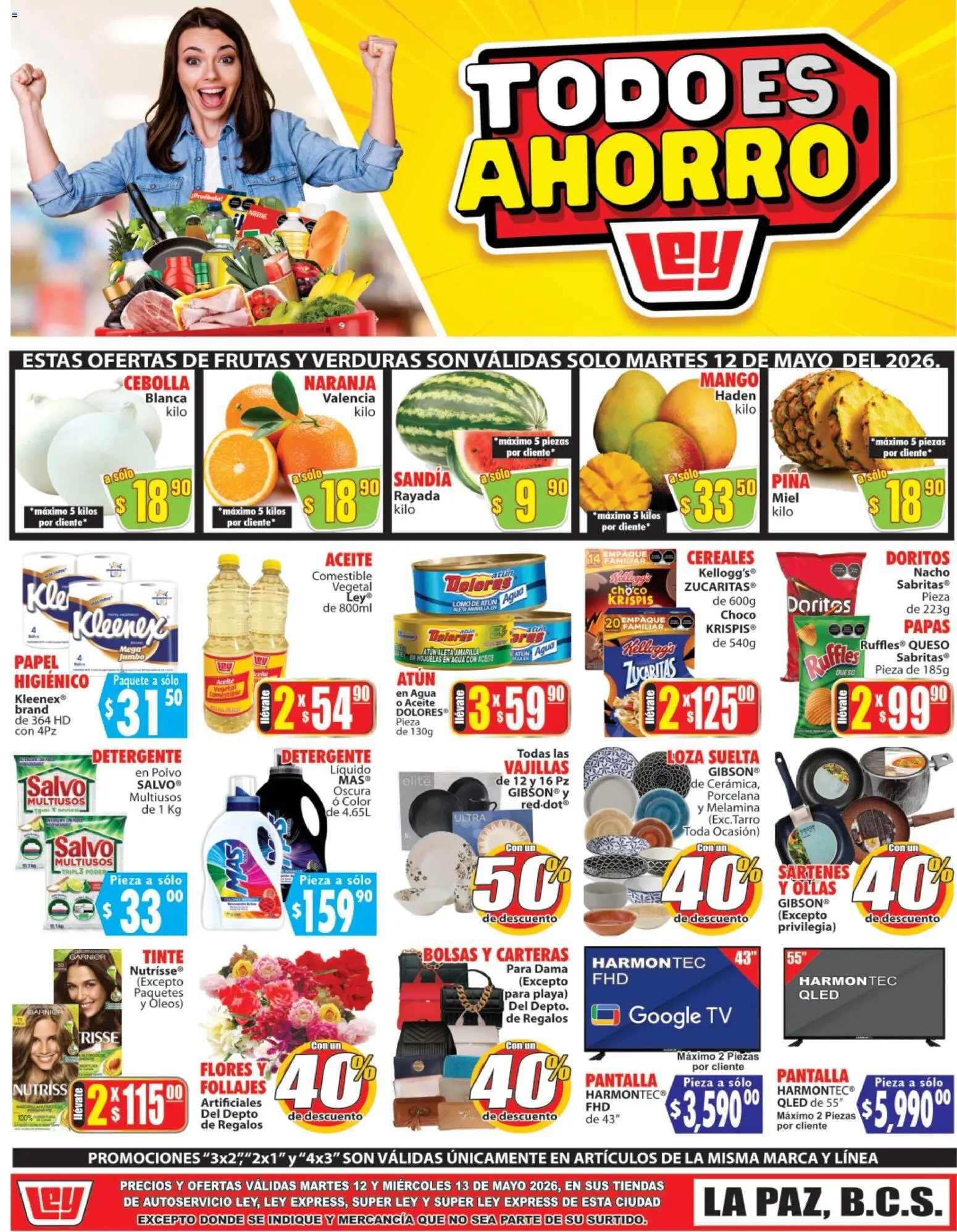 Nuevas ofertas de Casa Ley válidas en toda la República Mexicana desde el 12.05.2026. ¡Encuentra las mejores ofertas en Casa Ley folleto Autoservicio La Paz, BCS! | Página: 1