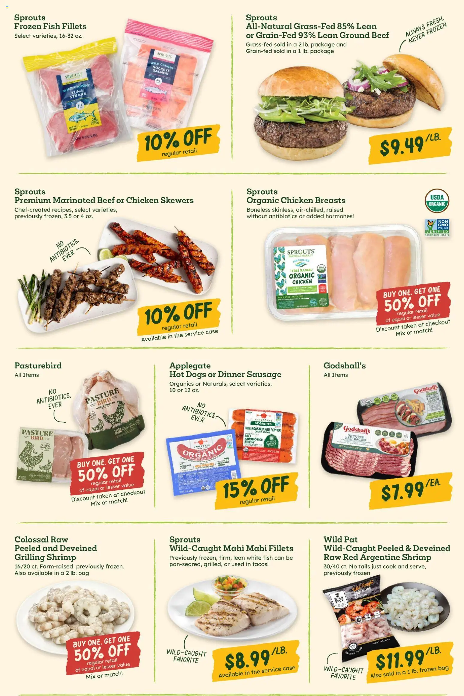 Sprouts Weekly Ad - valid from 09/02/2026 | Page: 3 | Products: Beef, Sausage, Ground beef, Case