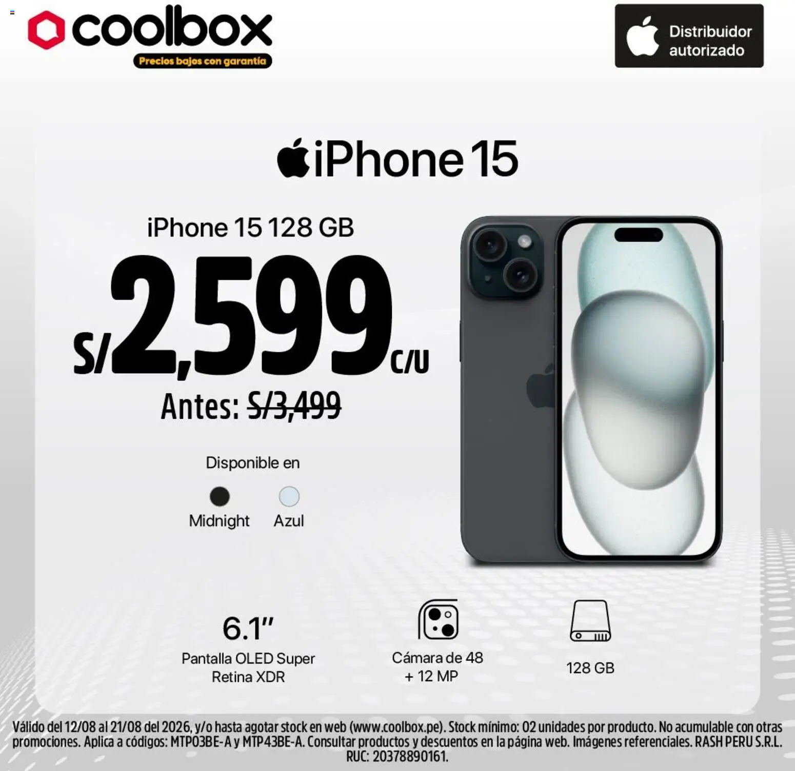 Catálogo Coolbox válido desde 12/08/2026 | Página: 4 | Productos: Cámara