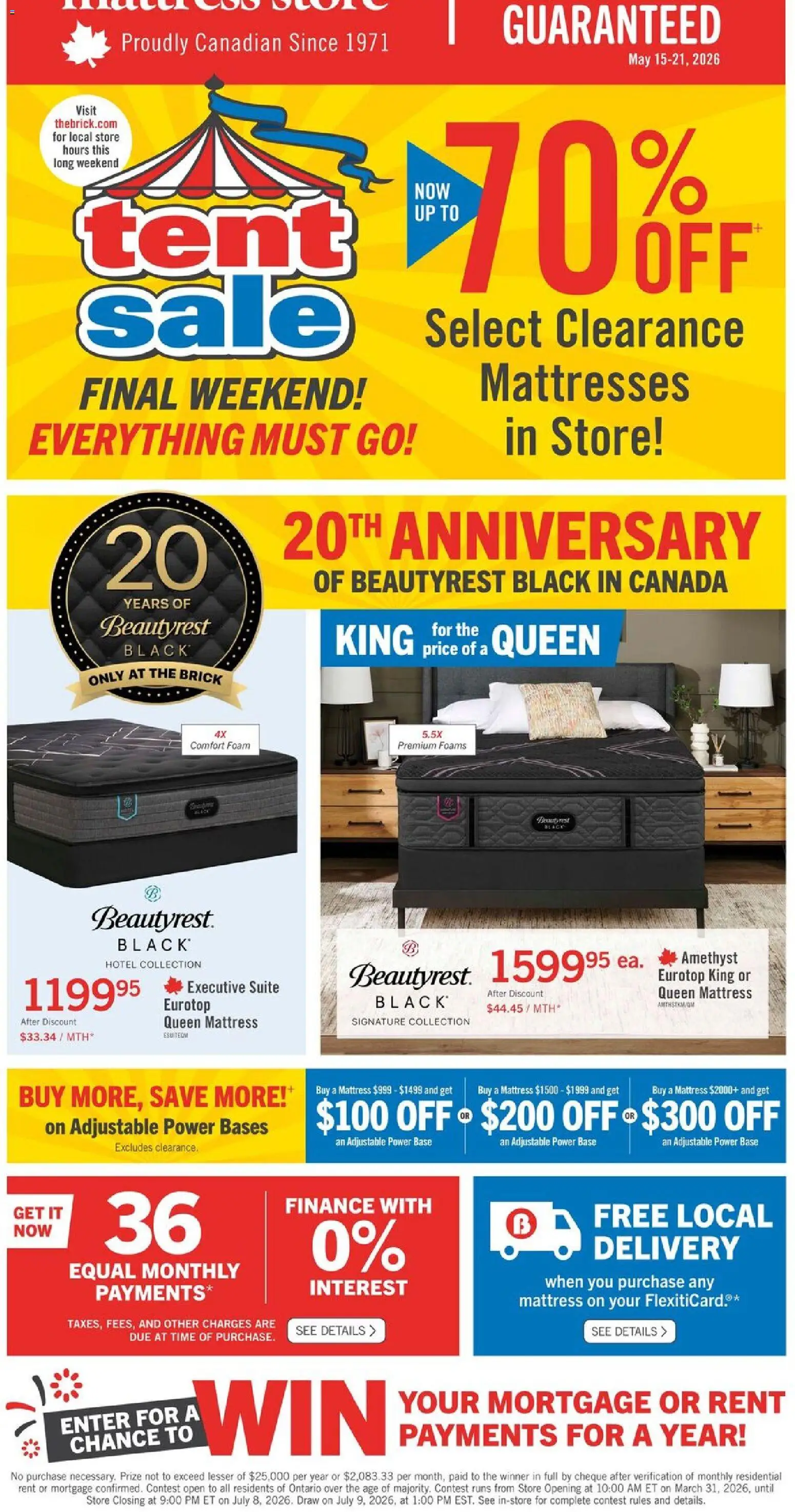 The Brick flyer valid from 15.05.2026 | Page: 1 | Products: Mattress